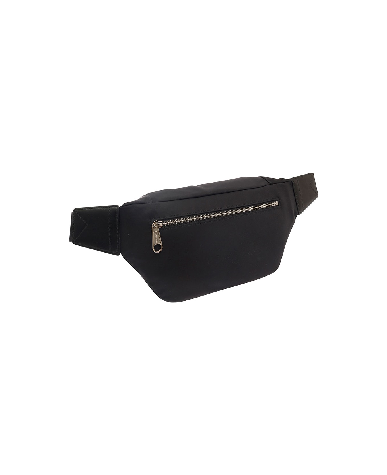 Burberry 'sonny' Black Fanny Pack With Contrasting Logo Print In Nylon Man - Black ベルトバッグ