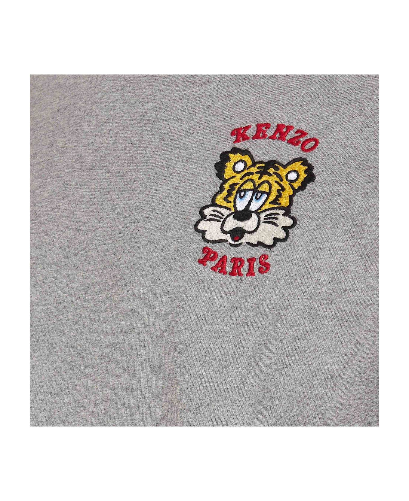 Kenzo Verdy Market Embroidered T-shirt - Pearl Grey