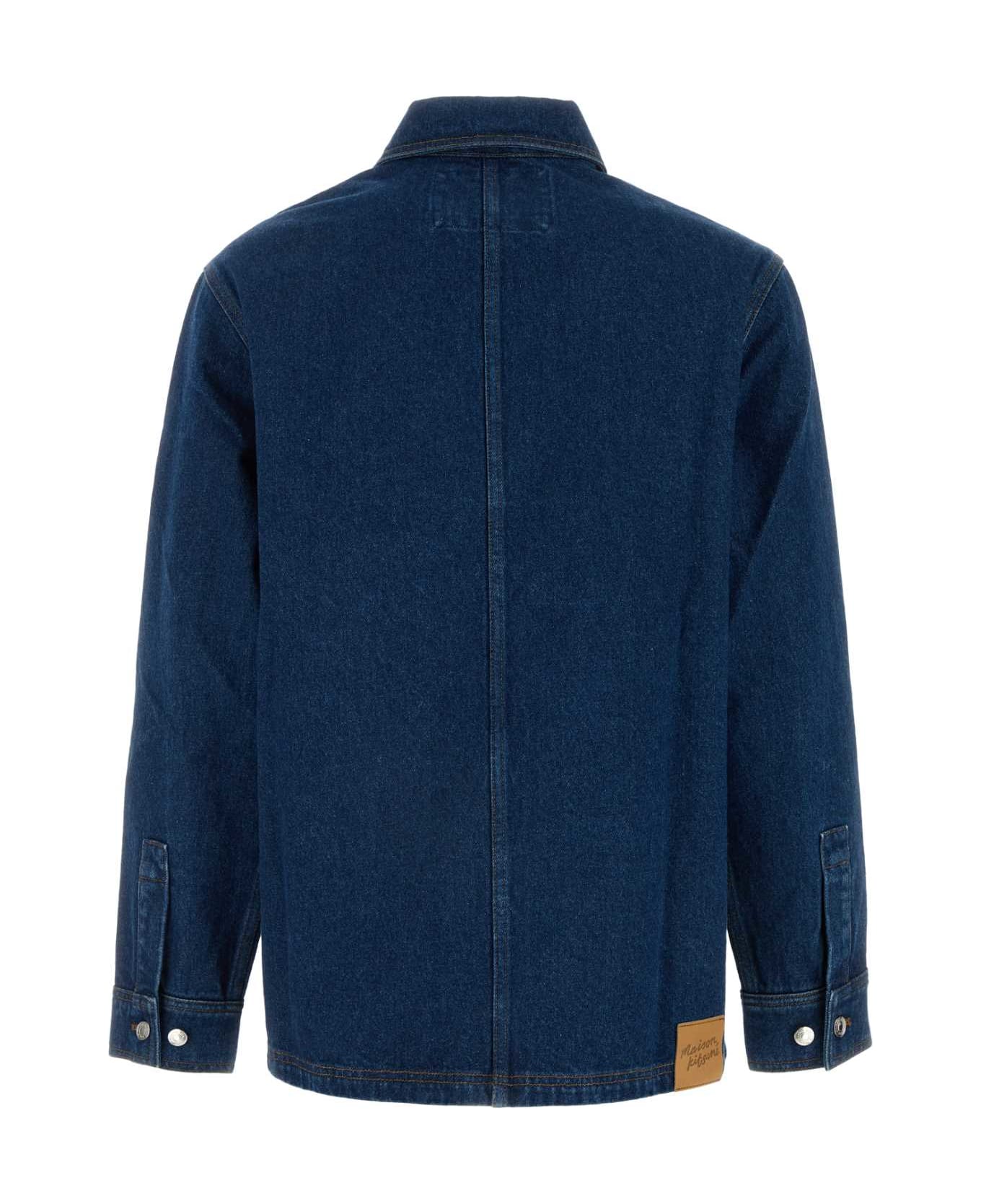 Maison Kitsuné Denim Jacket - STONEWASHEDINDIGO