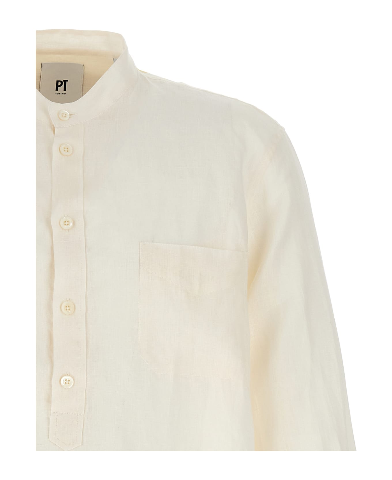 PT Torino Linen Shirt - White