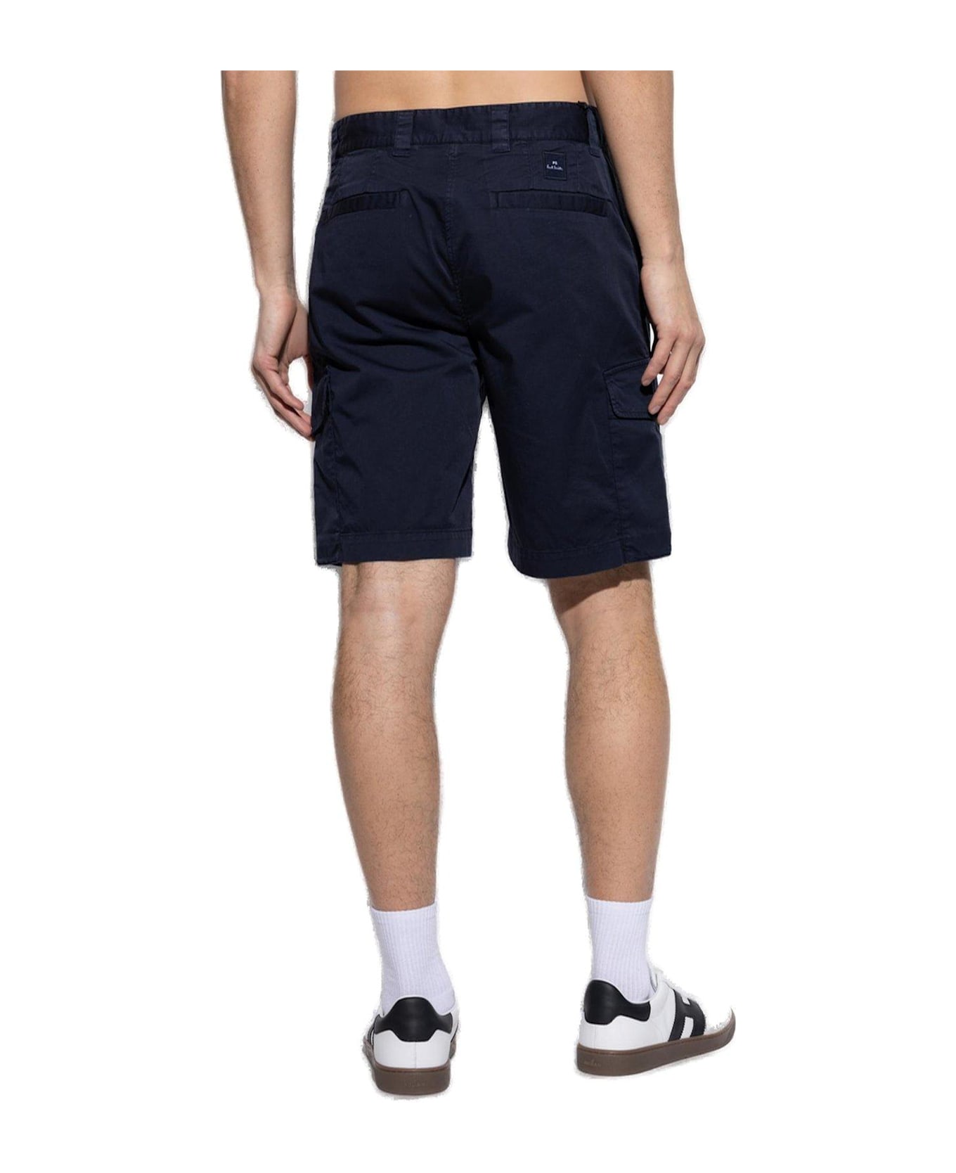 PS by Paul Smith Straight Leg Cargo Shorts - BLUE