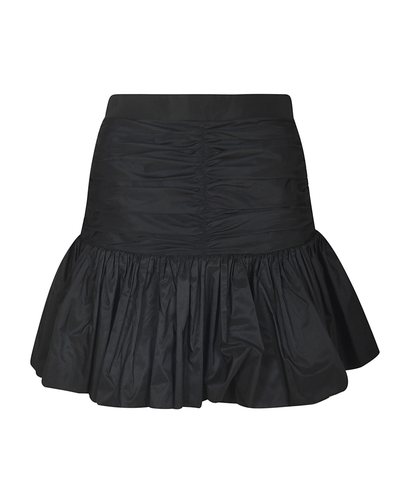Patou Ruffle Mini Skirt - Nero