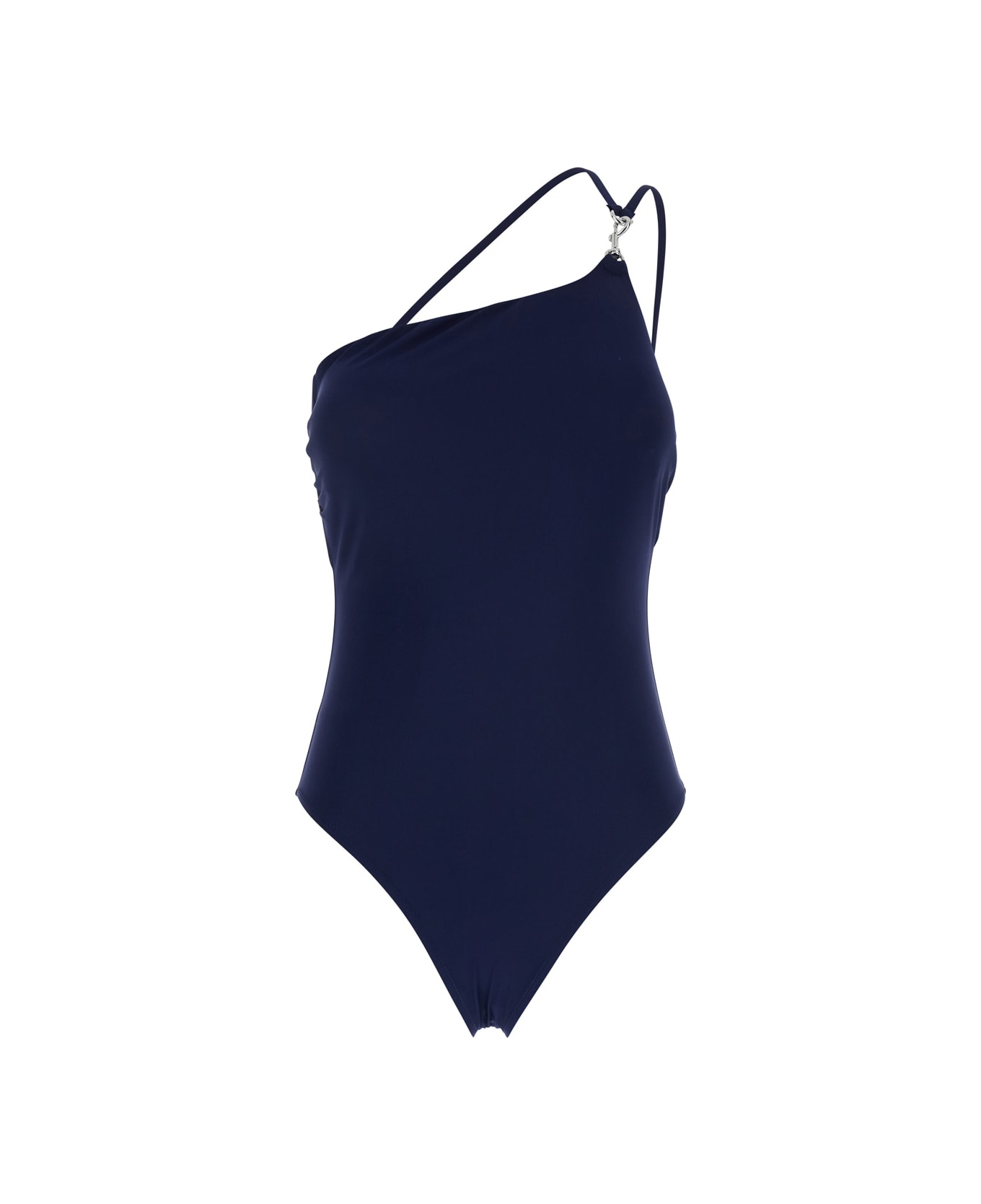 Tory Burch One-shoulder Swimsuit With U-neck On The Back - Blu