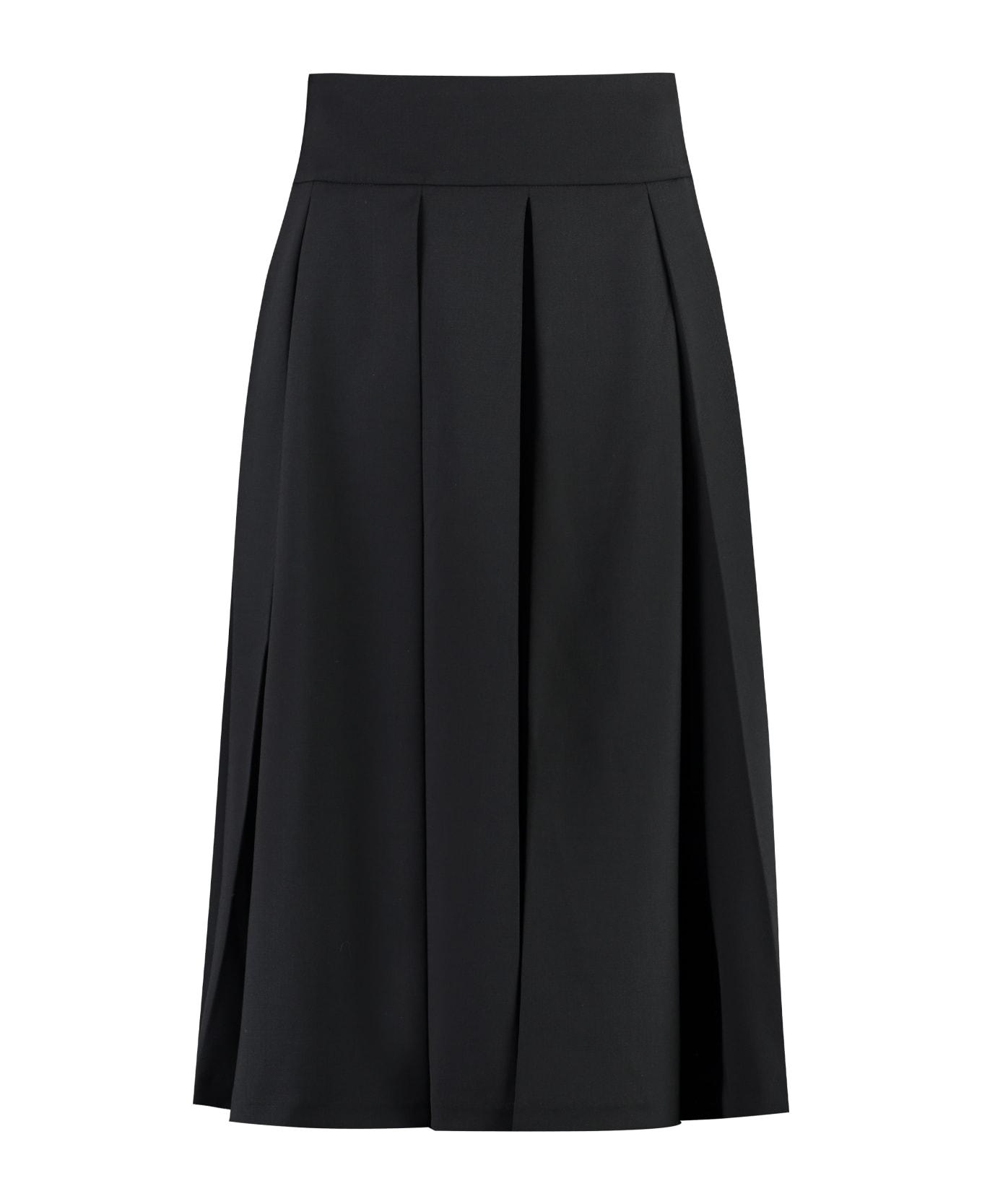 Patou Pleated Skirt - black
