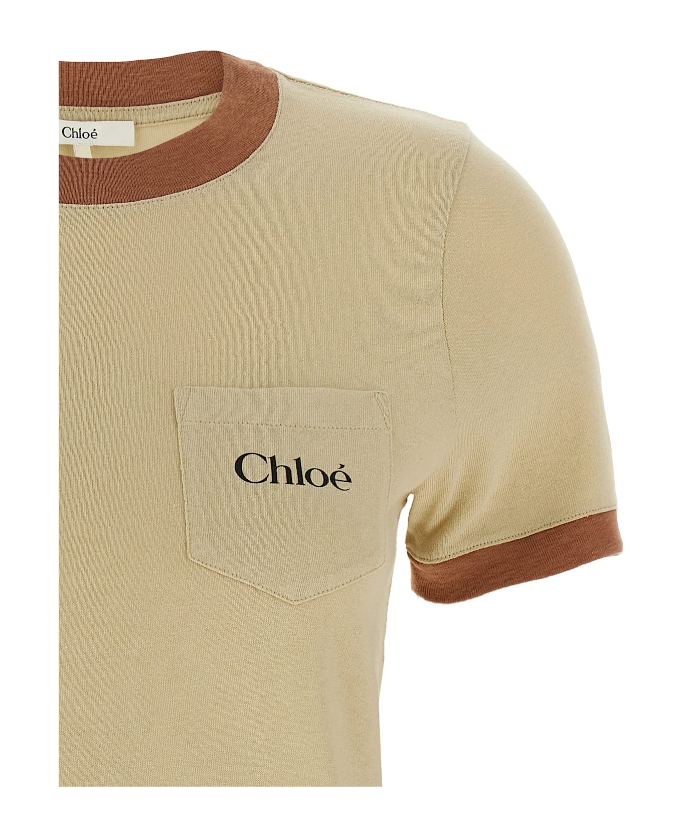 Chloé Logo T-shirt - Beige
