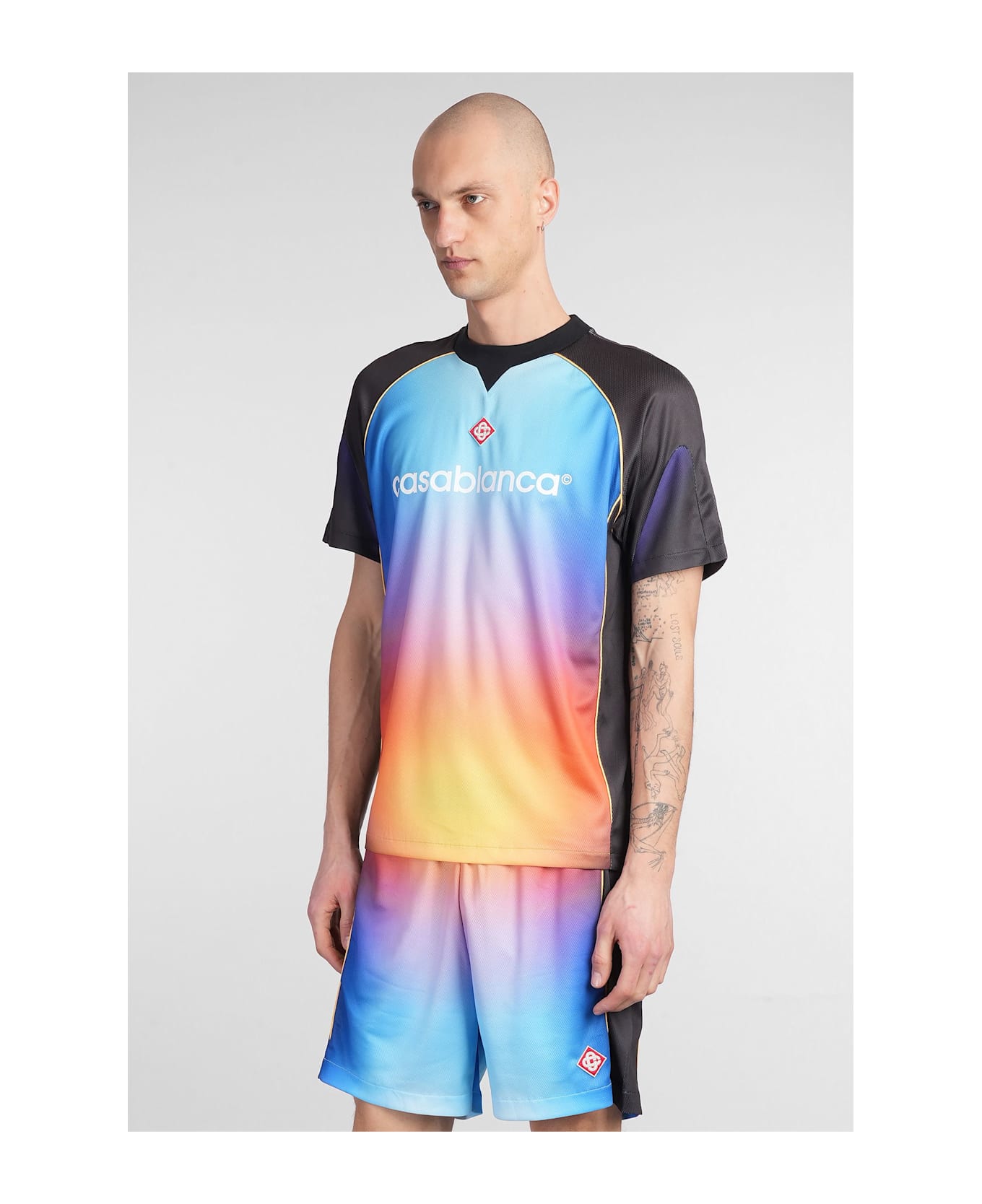 Casablanca T-shirt In Multicolor Polyester - multicolor