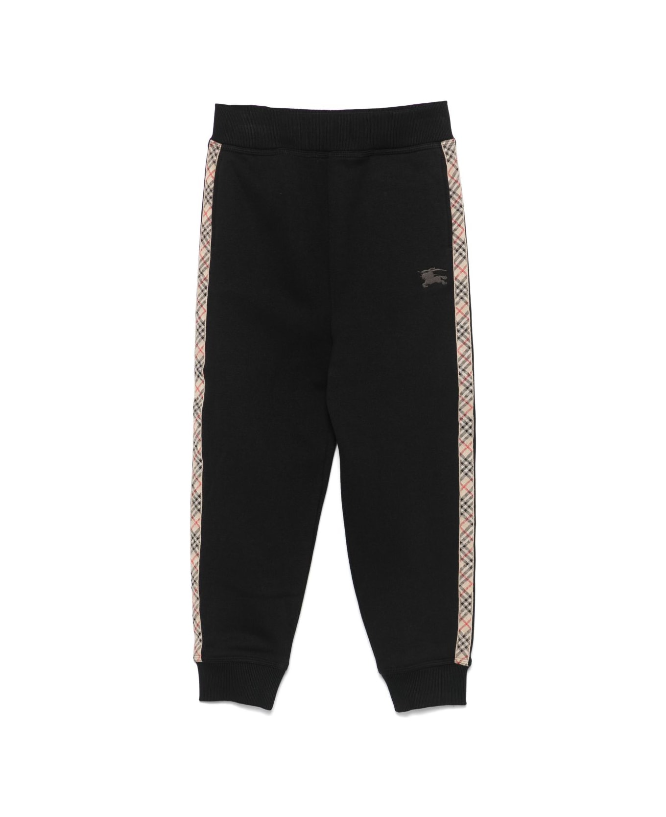 Burberry Kids Cotton Sports Trousers - Black