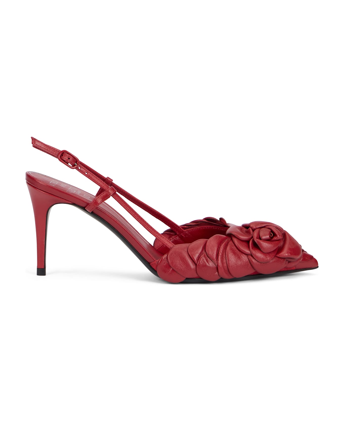 Valentino Garavani Slingback In Leather - Burgundy