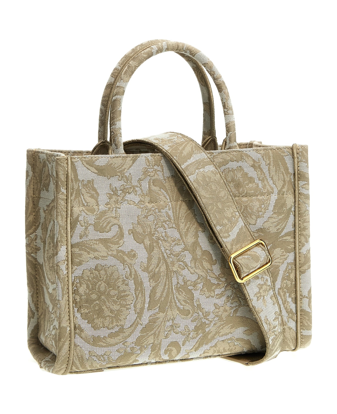 Versace 'athena' Small Shopping Bag - NEUTRALS