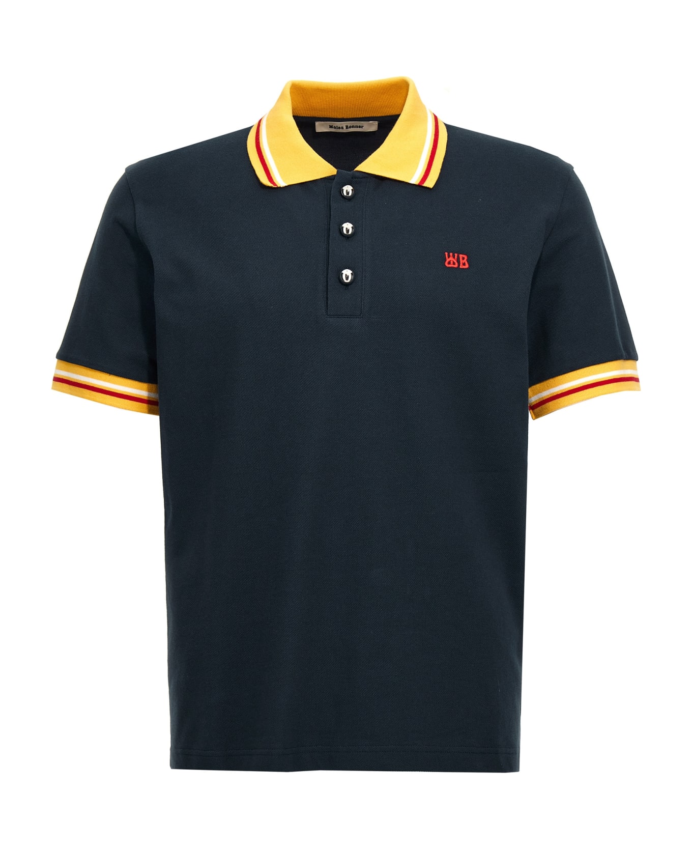 Wales Bonner 'sun' Polo Shirt - Blue ポロシャツ