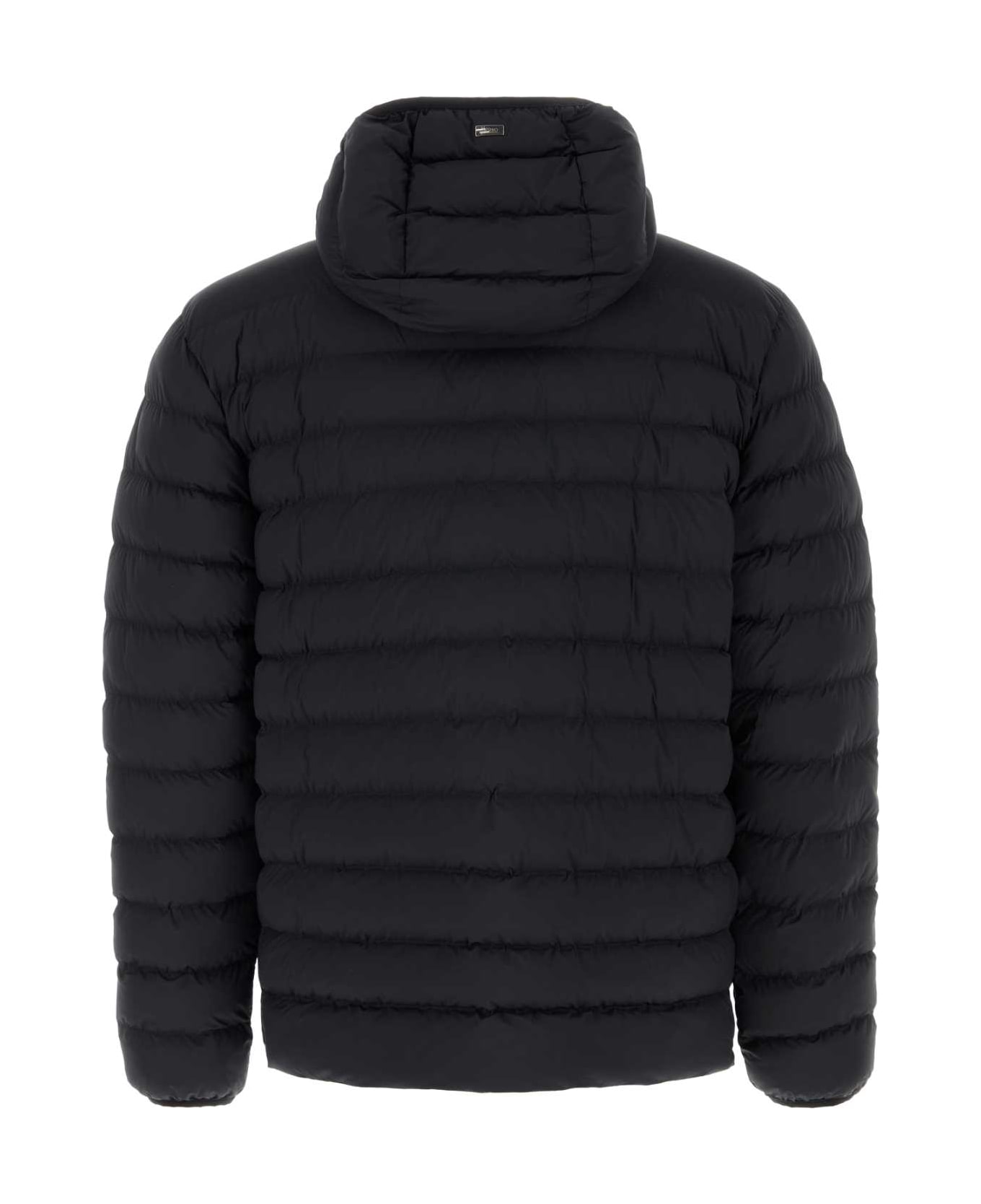 Herno Midnight Blue Stretch Nylon Jacket - Black