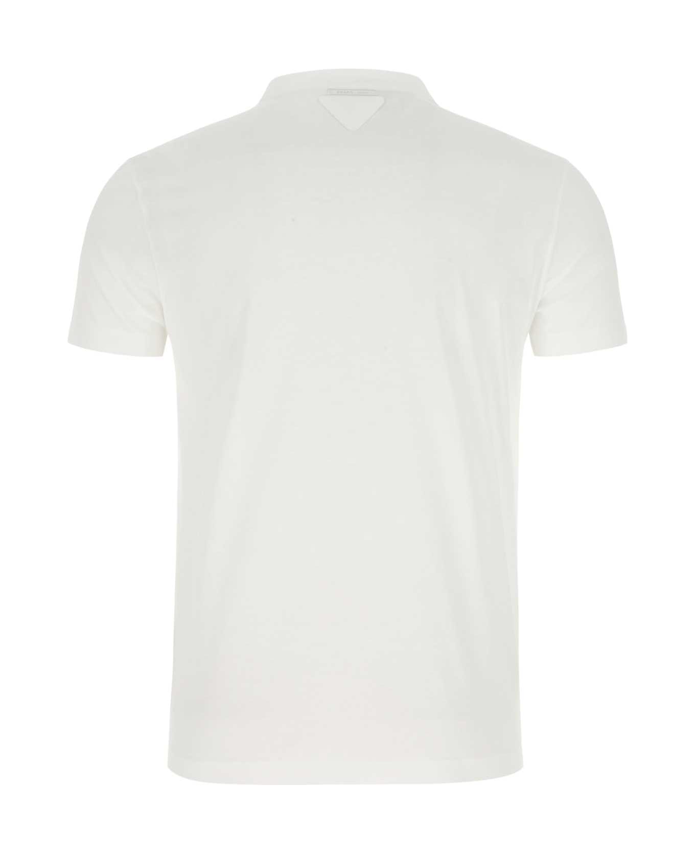 Prada White Cotton T-shirt Set - F0009
