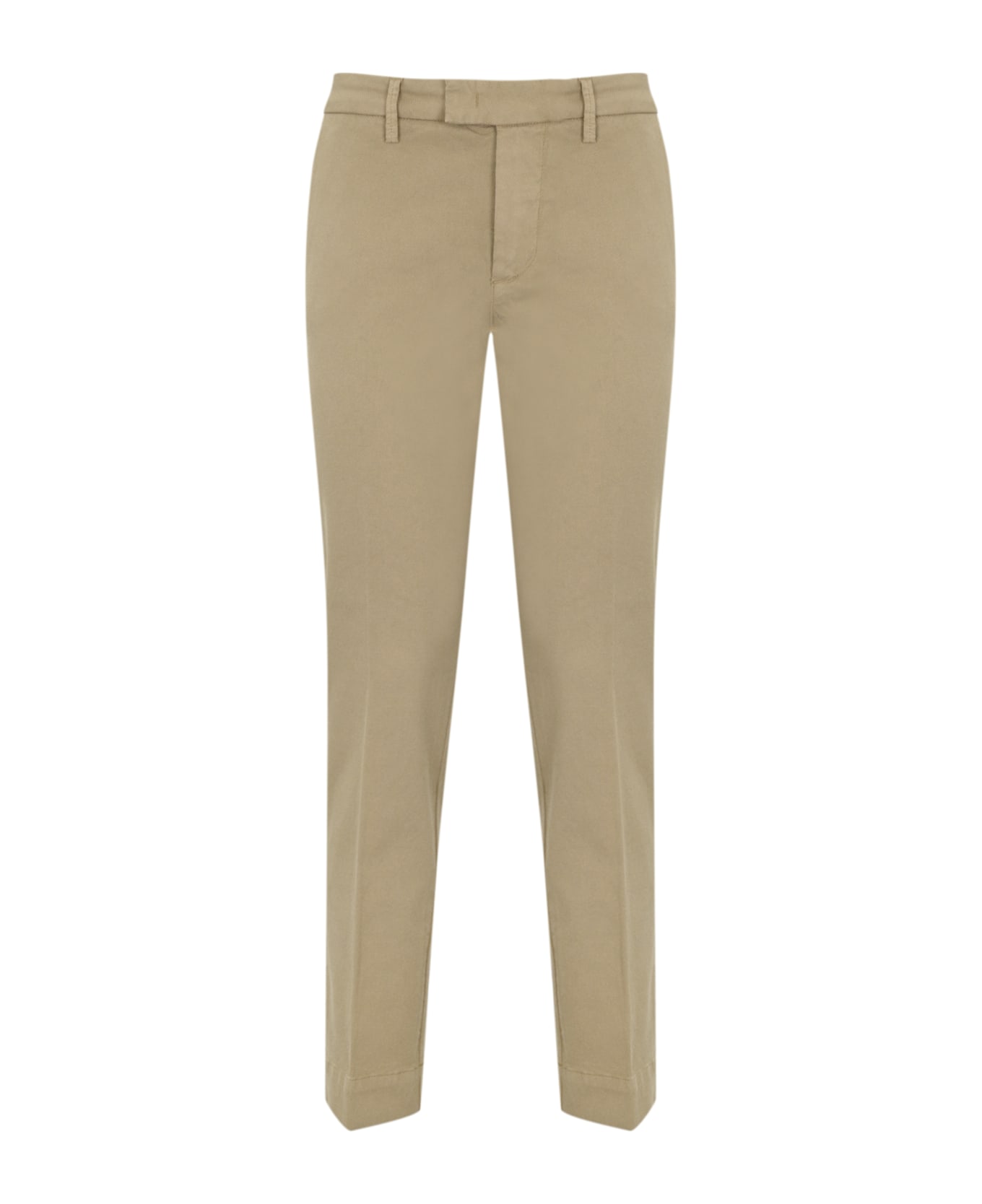 Re-HasH Gloria Capri Chino Trousers - Sabbia