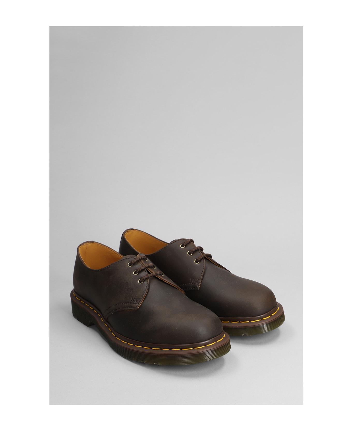 Dr. Martens Crazy Horse Lace Ups - brown