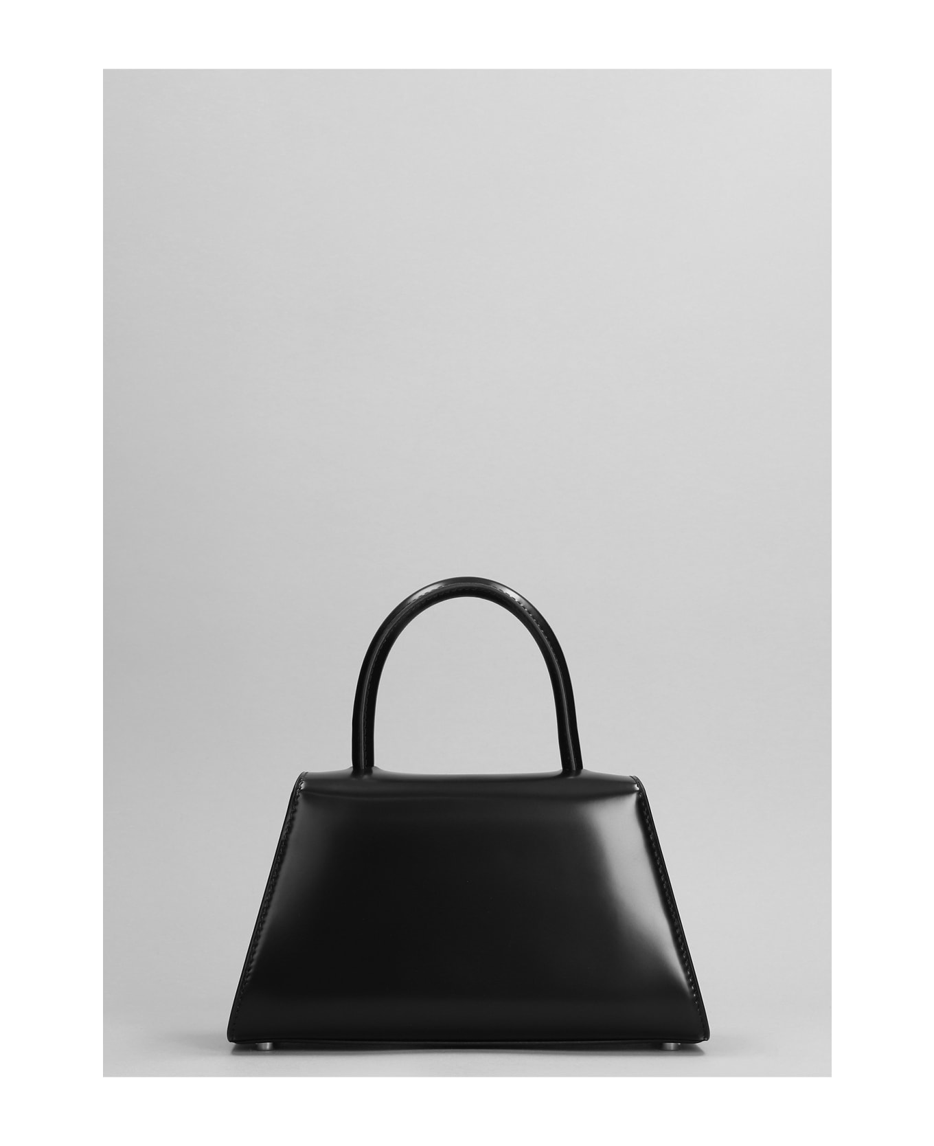 self-portrait Capri Mini Shoulder Bag In Black Leather - black