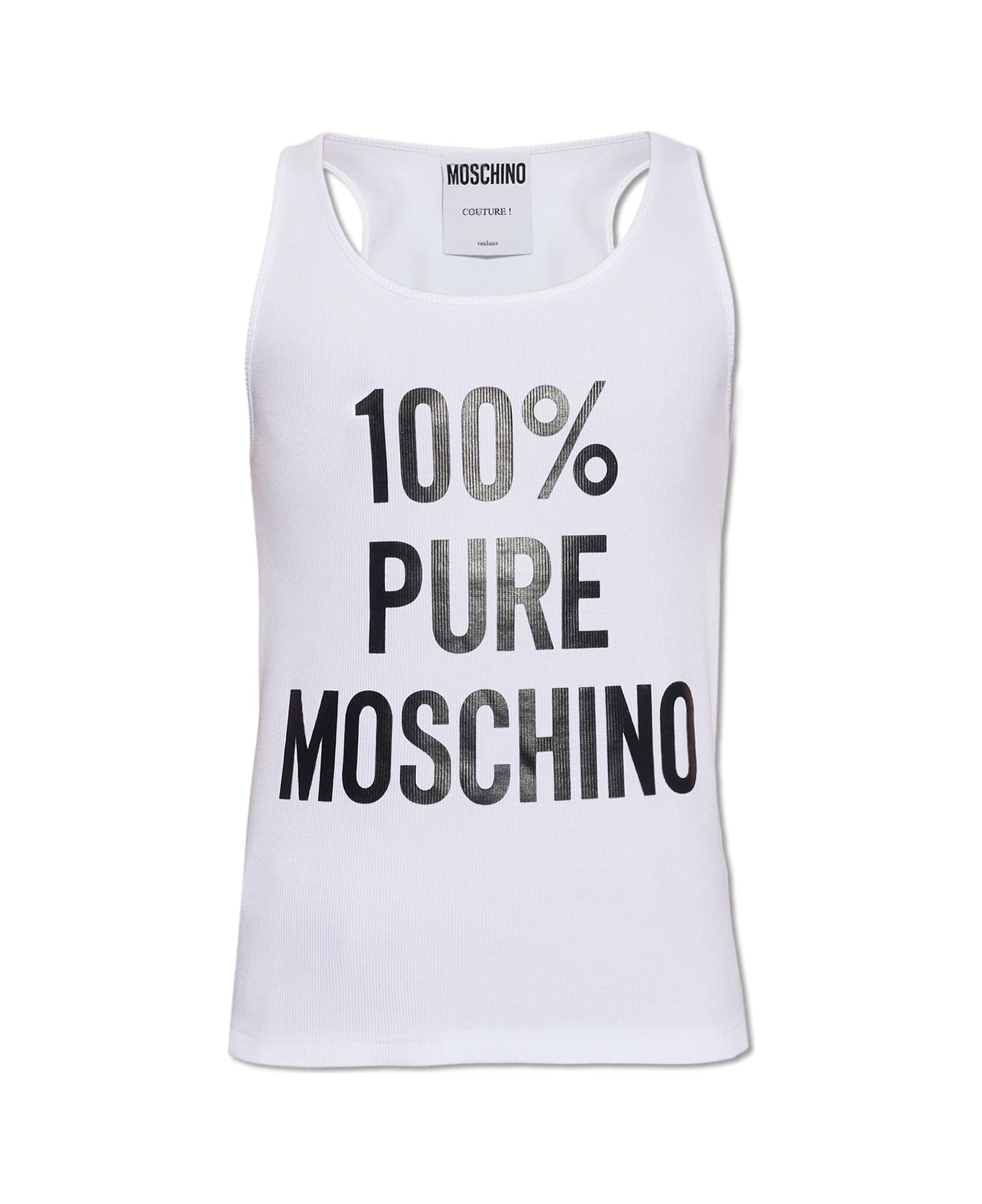 Moschino 100% Pure Tank Top - White タンクトップ