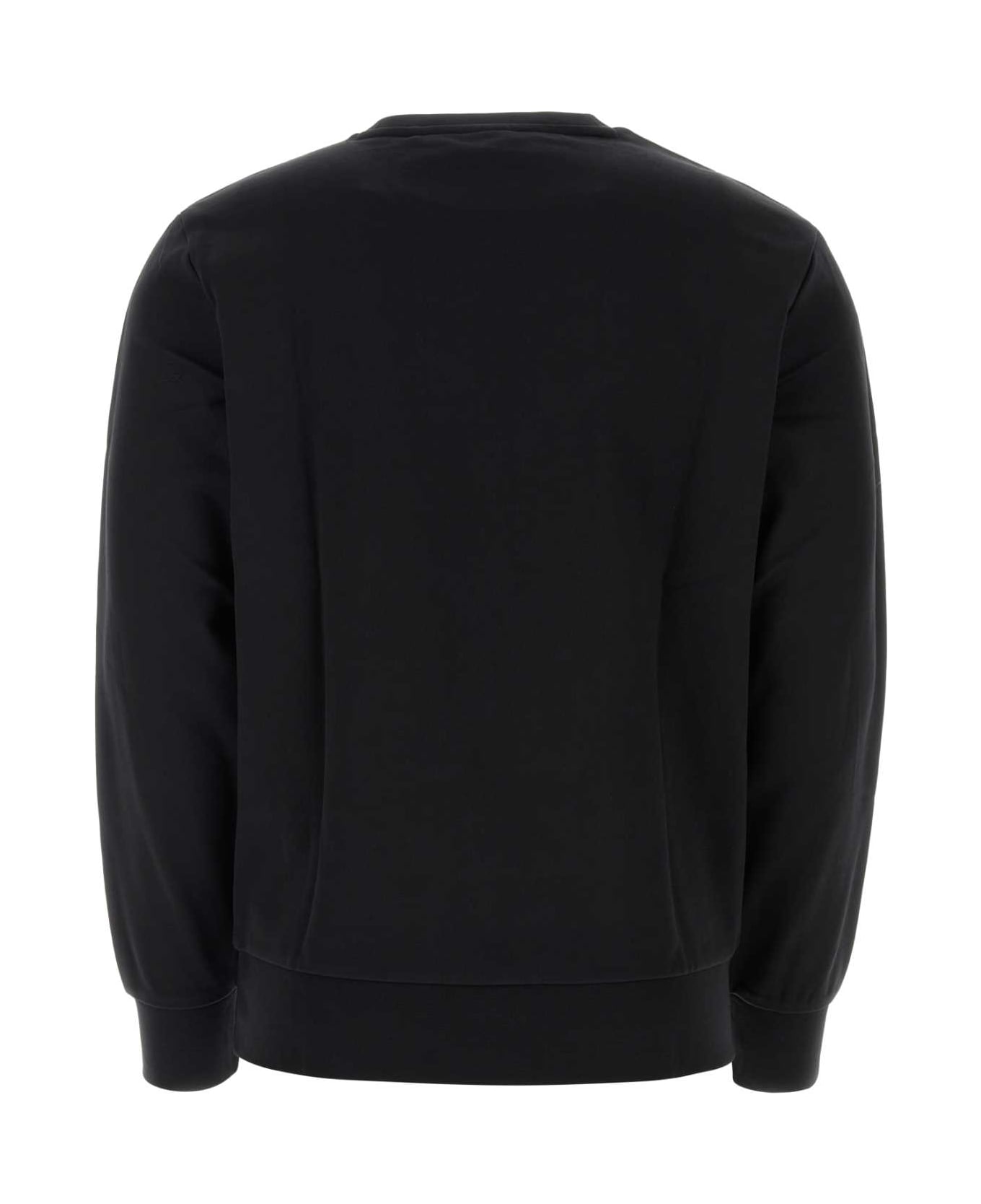Hugo Boss Black Cotton Sweatshirt - BLACK