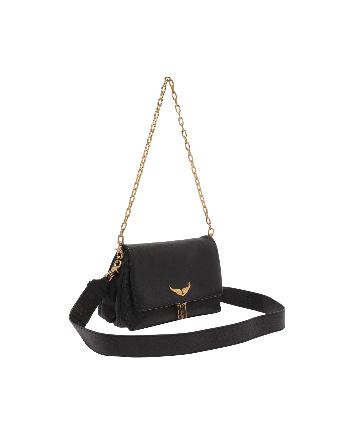 Zadig & Voltaire Rocky Crossbody Bag - Noir Gold