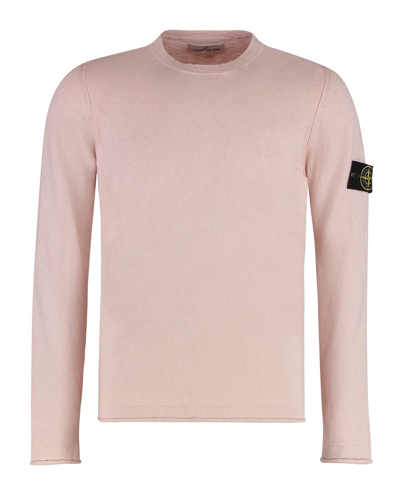 Stone Island Cotton Blend Crew-neck Sweatshirt - Pink