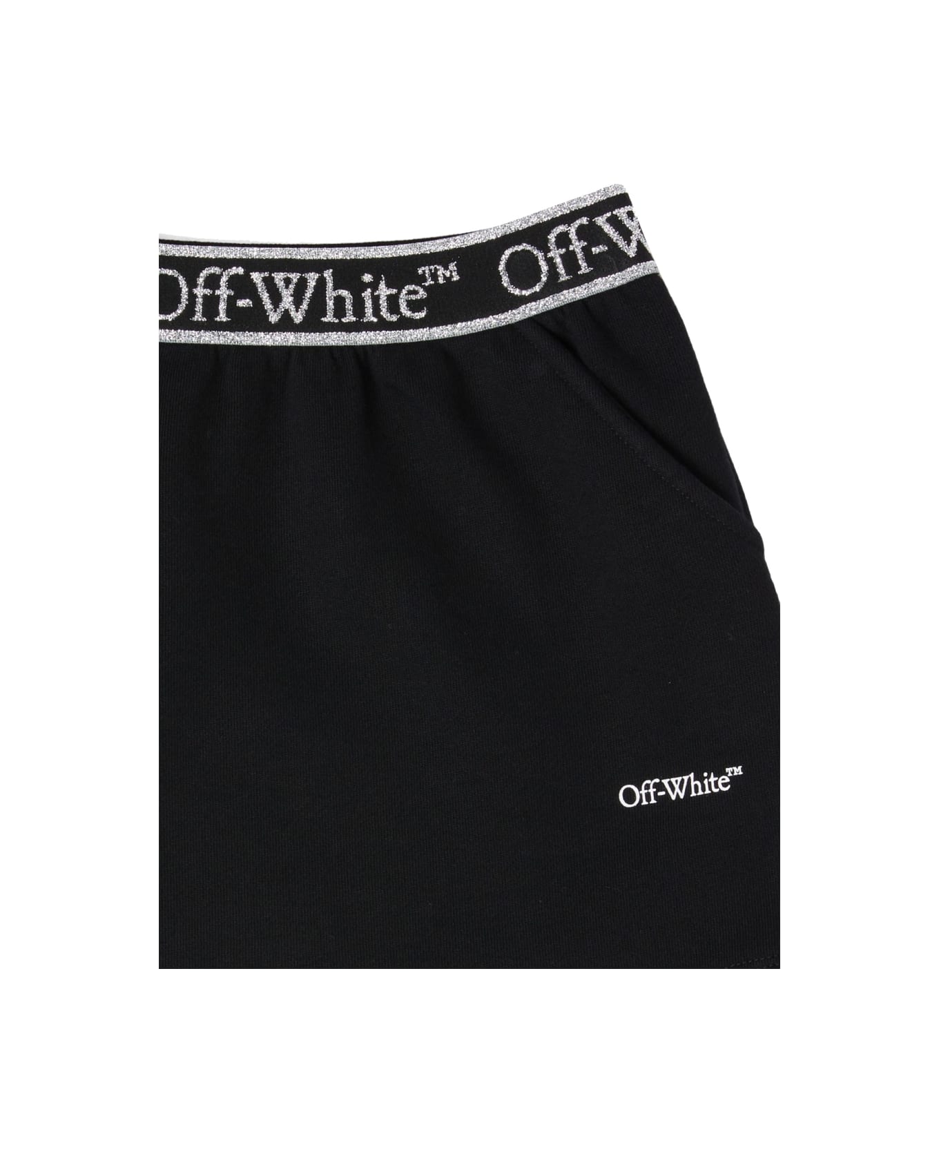 Off-White "bookish" Logo Skirt - BLACK