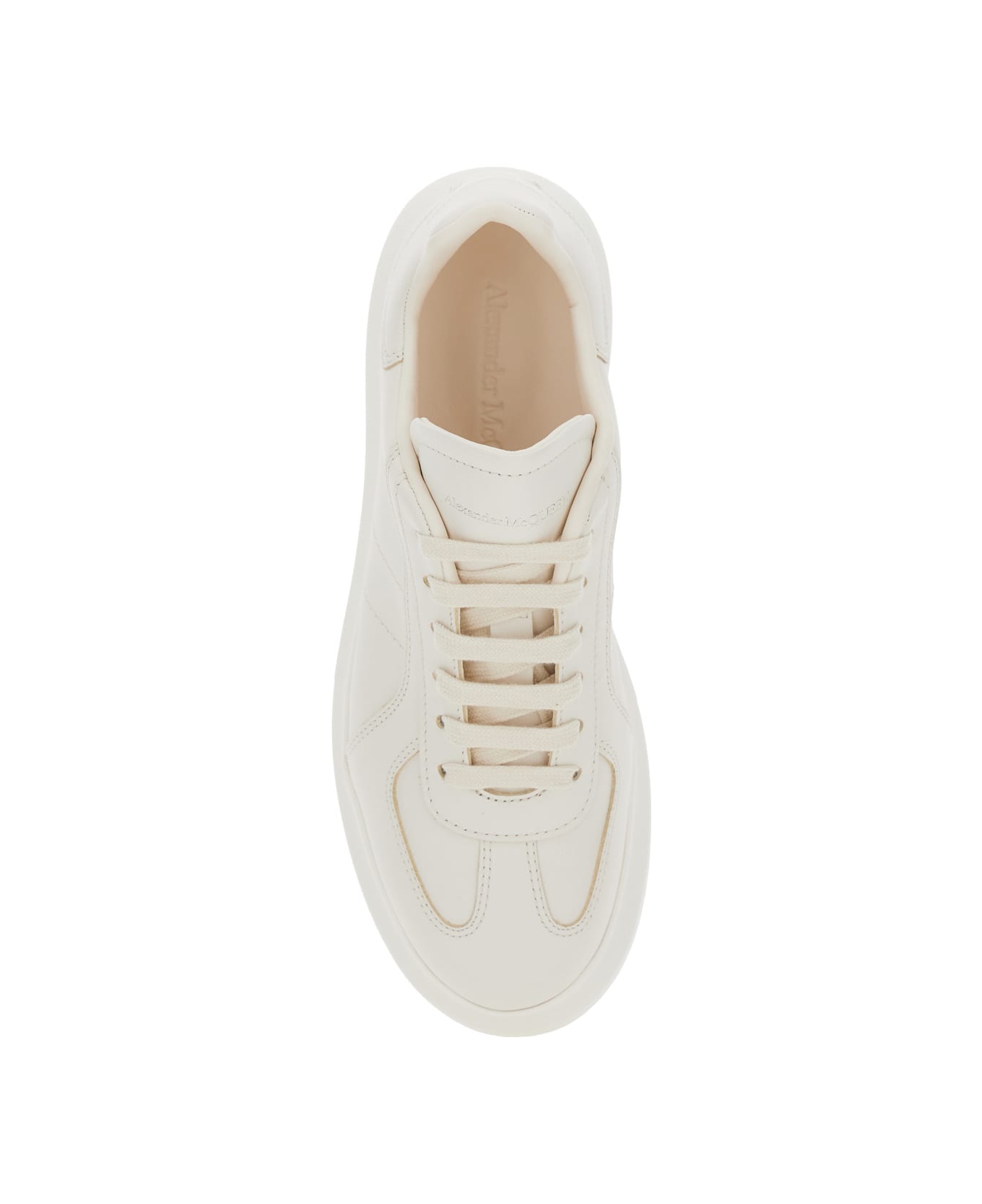 Alexander McQueen Leather Sneakers - Off White