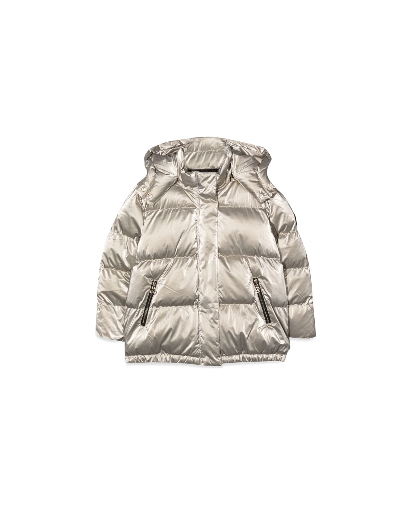 Michael Kors Down Jacket With Hood - GOLD