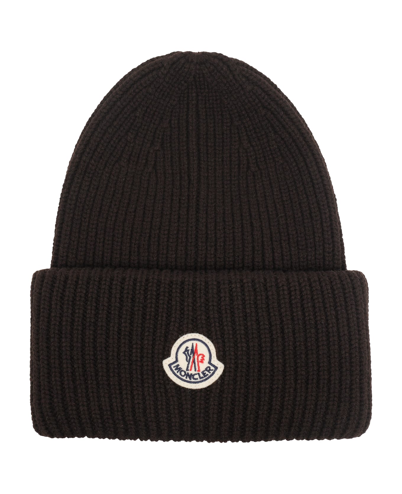 Moncler Logo Beanie - Black