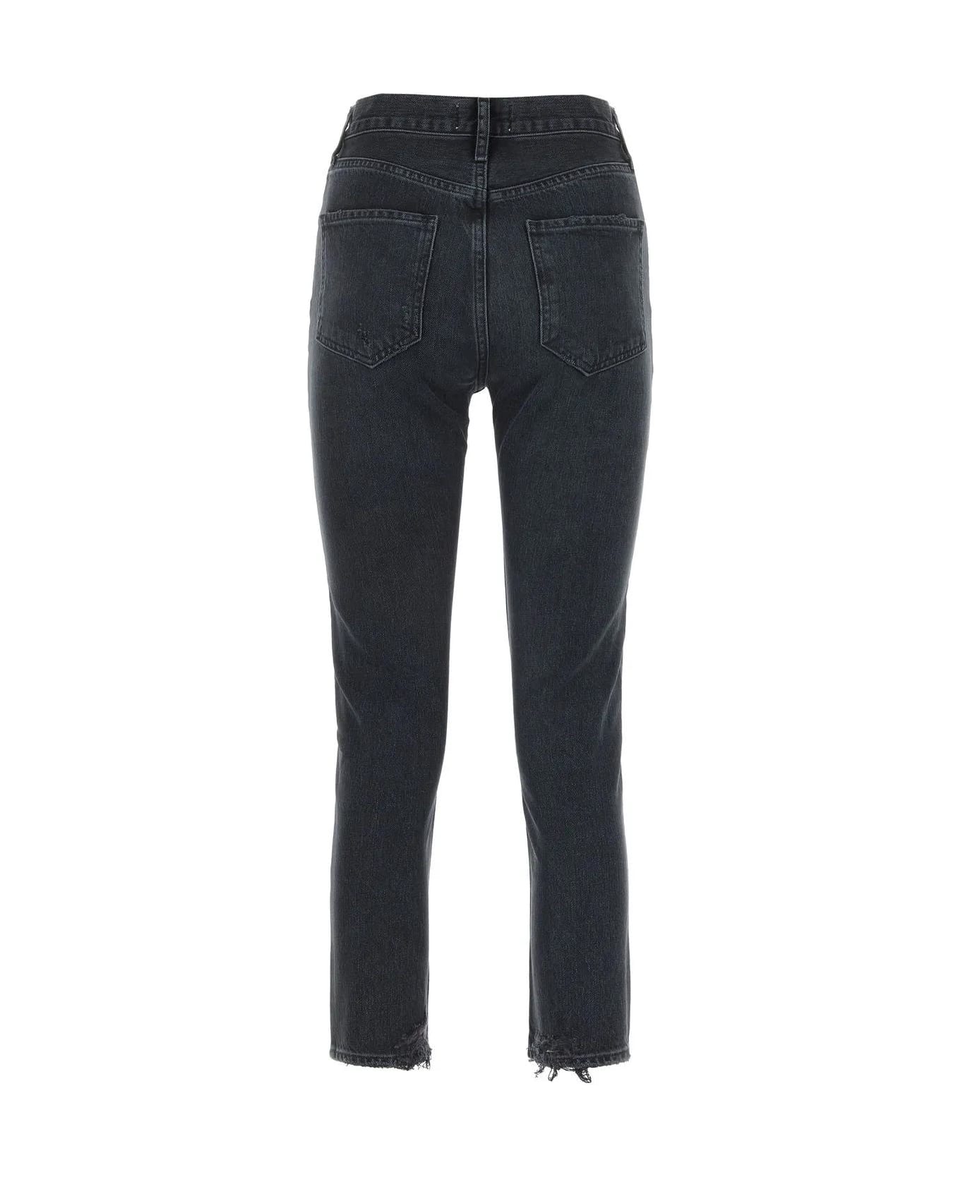 AGOLDE Denim Jeans - BLACK W DAMAGE