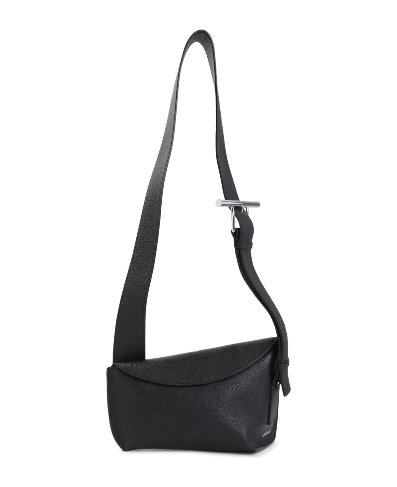 Alexander McQueen Black Sling Bag - Black Silver