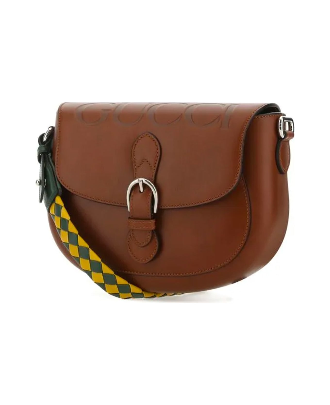 Gucci Leather Shoulder Bag - Brown