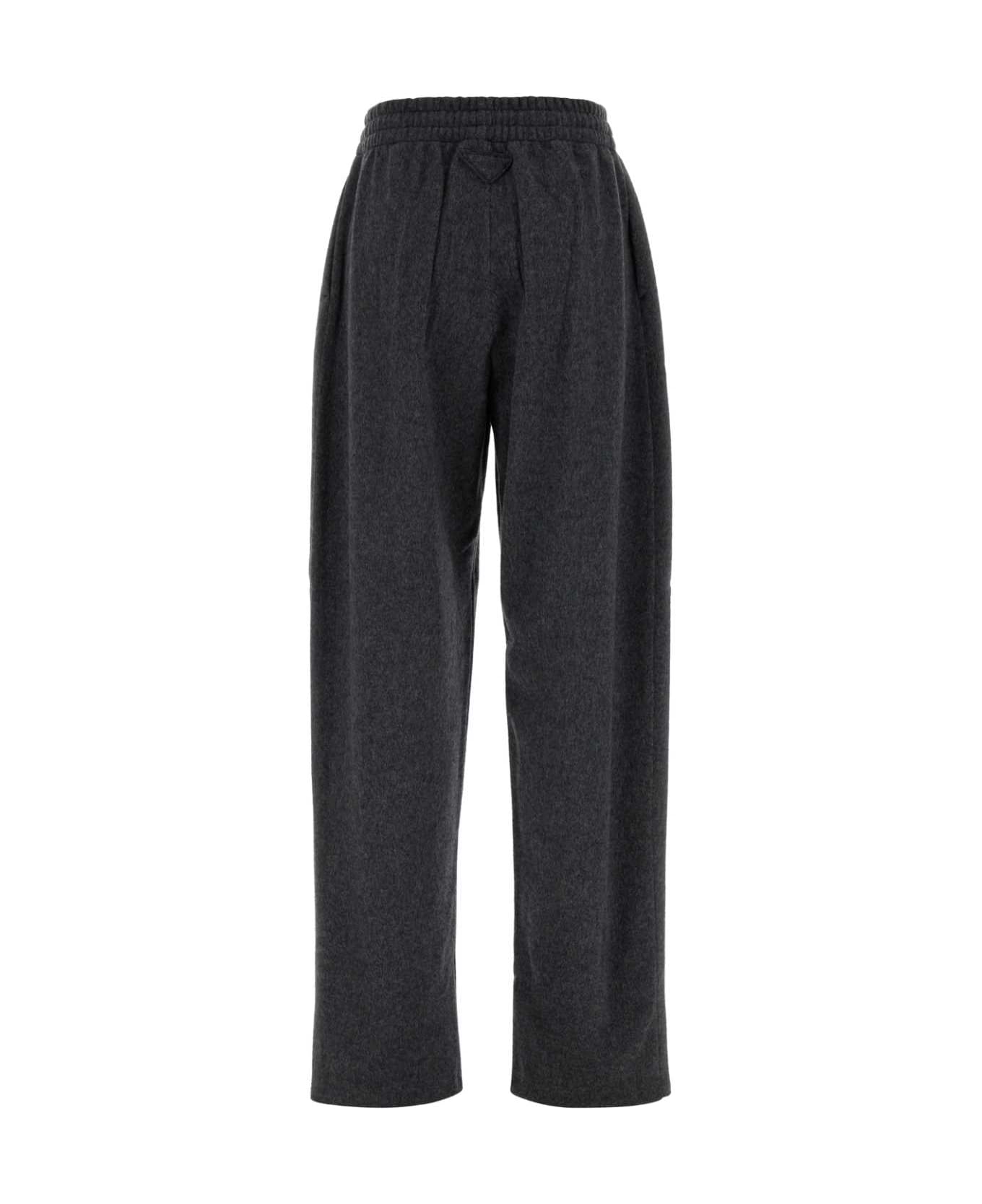 Prada Dark Grey Wool Blend Pant - ARDESIA