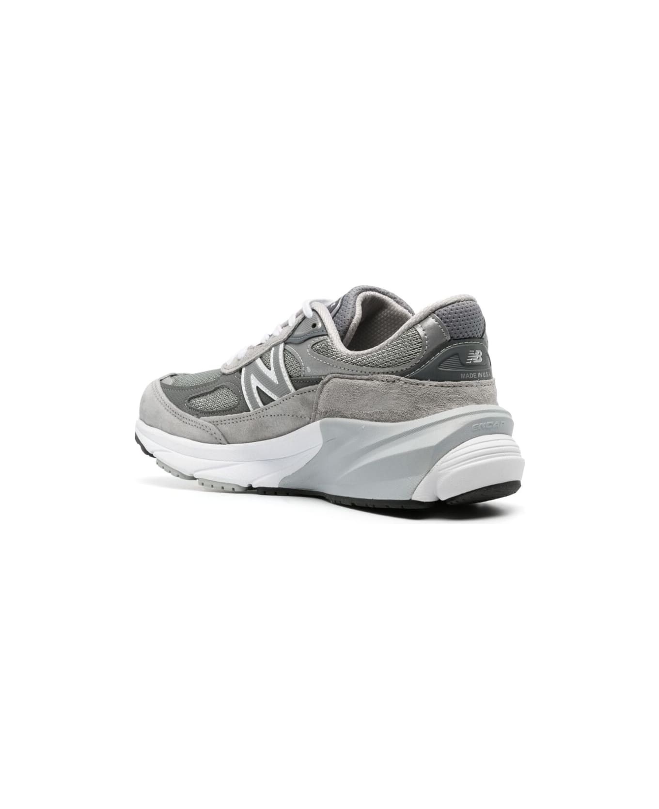 New Balance '990 V6' Grey Low Top Sneakers With Logo Details In Tech Materials Woman - GREY