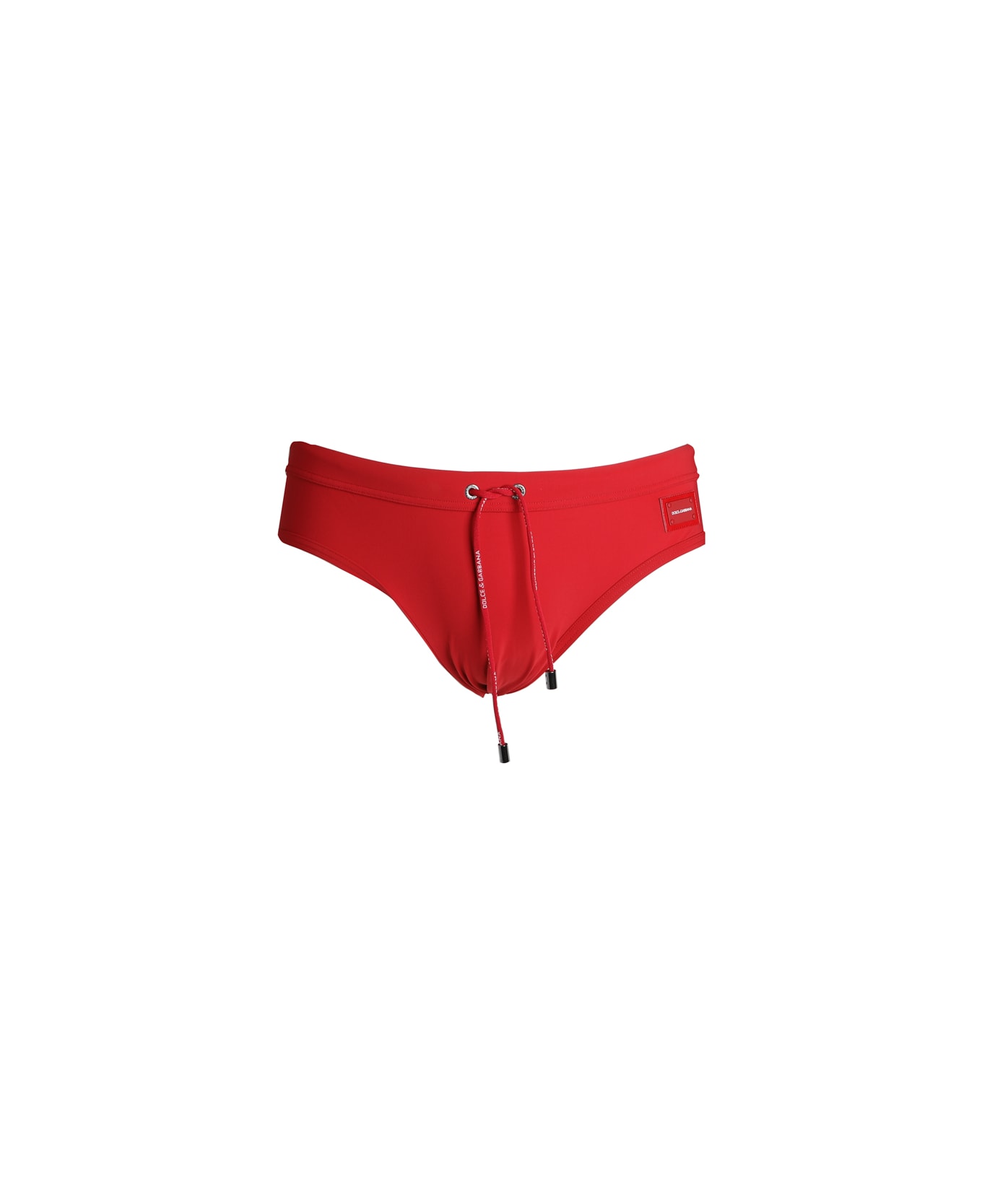 Dolce & Gabbana Swim Briefs In Run-resistant Technical Fabric - Bloody red 水着