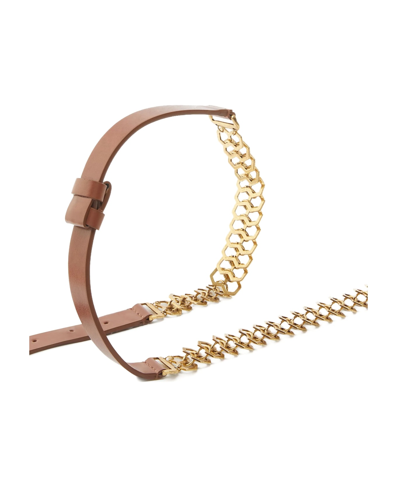 Pinko Chain Insert Belt - Brown