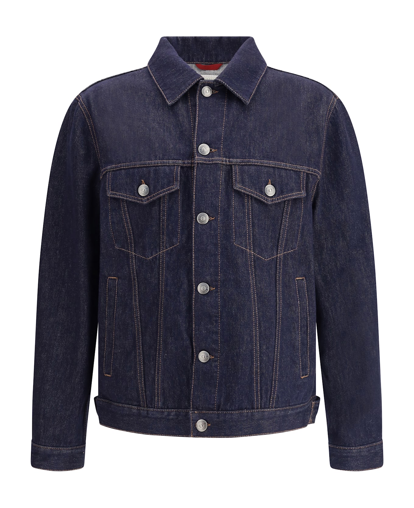 Brunello Cucinelli Denim Cotton Casual Jacket