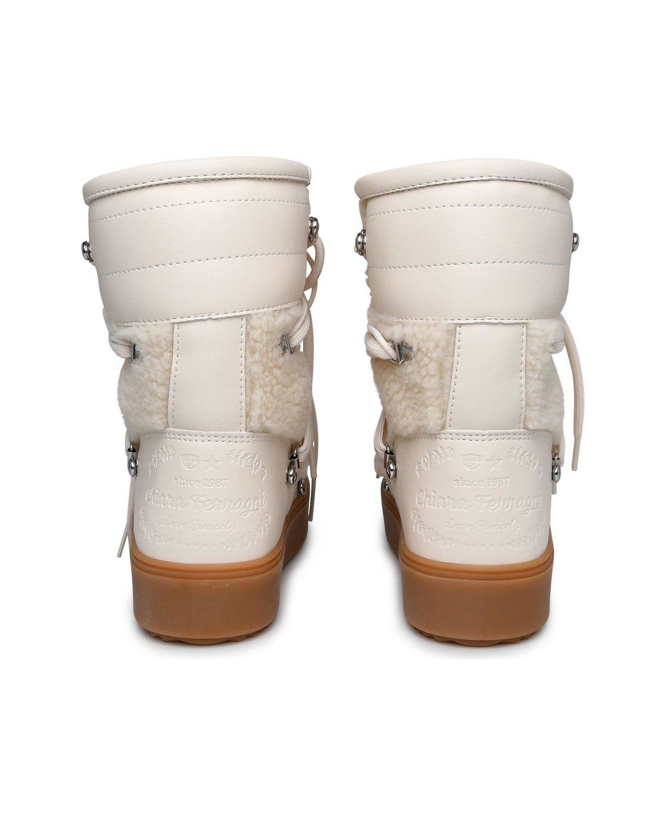 Chiara Ferragni Cf Snow Boots - White Gar Teddy