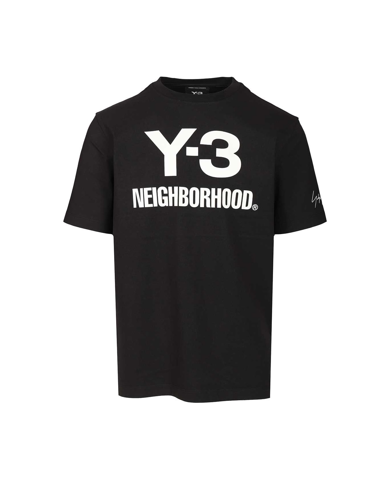 Y-3 Nbhd Logo Tee - Nero