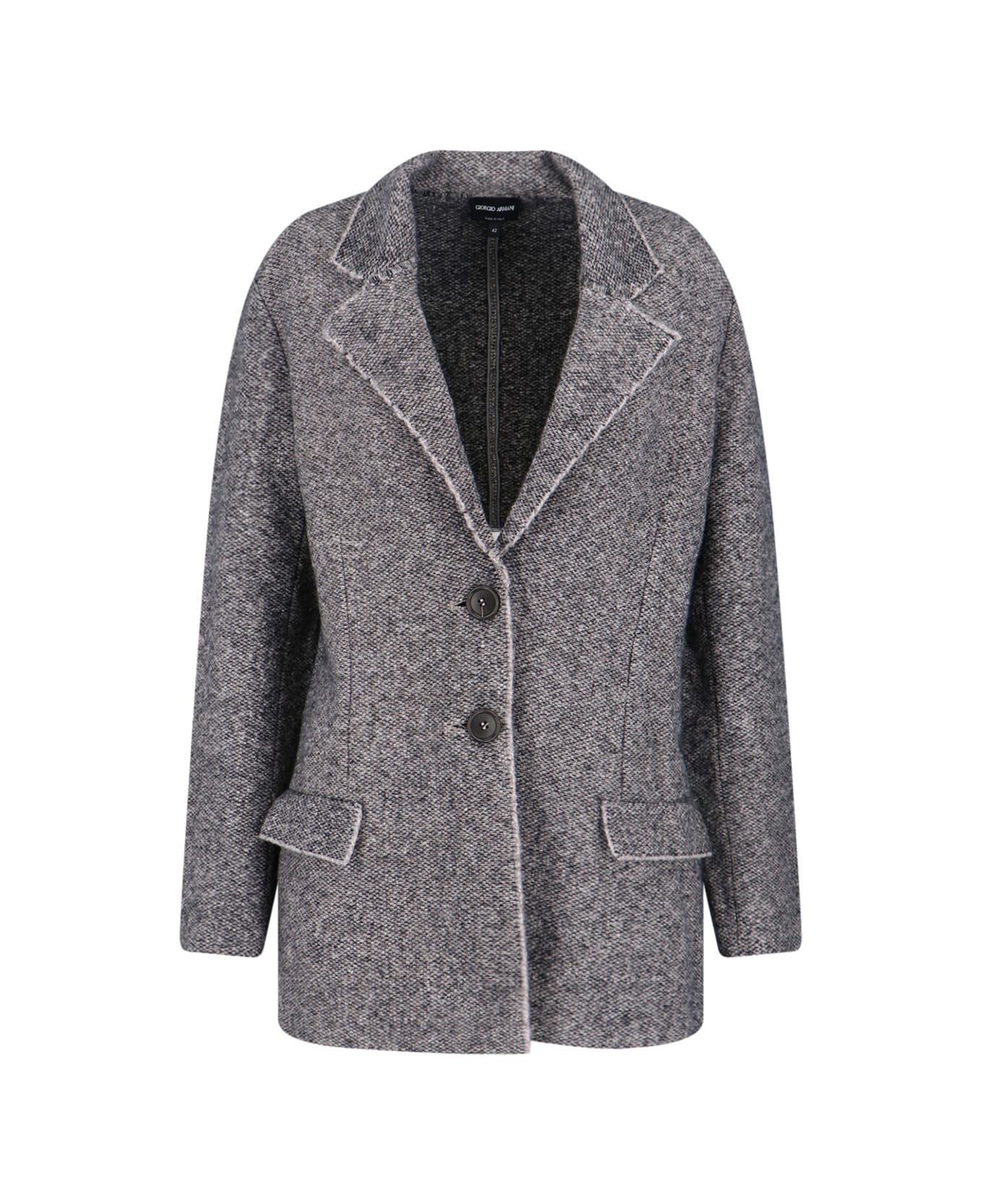 Giorgio Armani Single-breasted Blazer - Gray