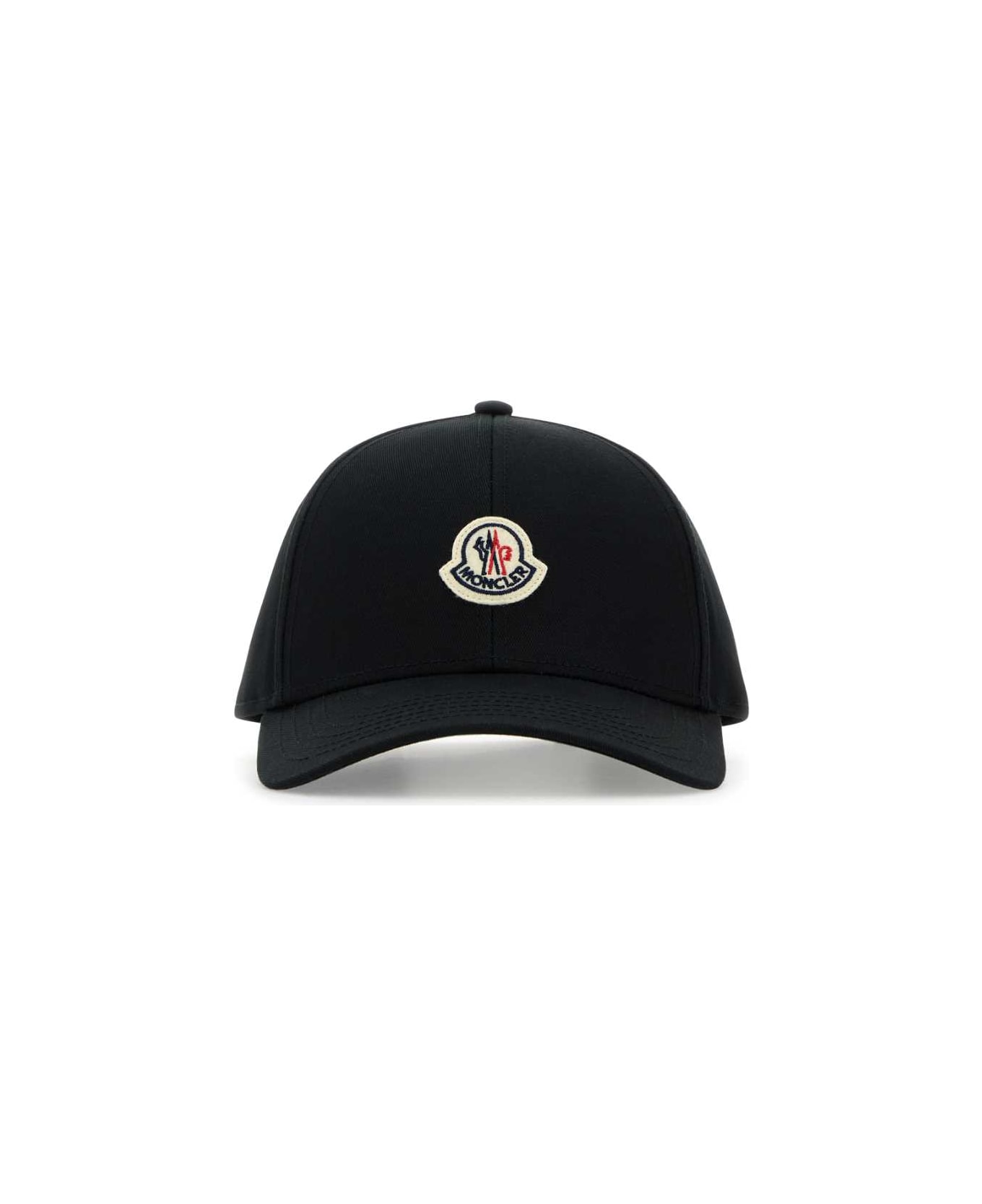 Moncler Black Cotton Baseball Cap - 999