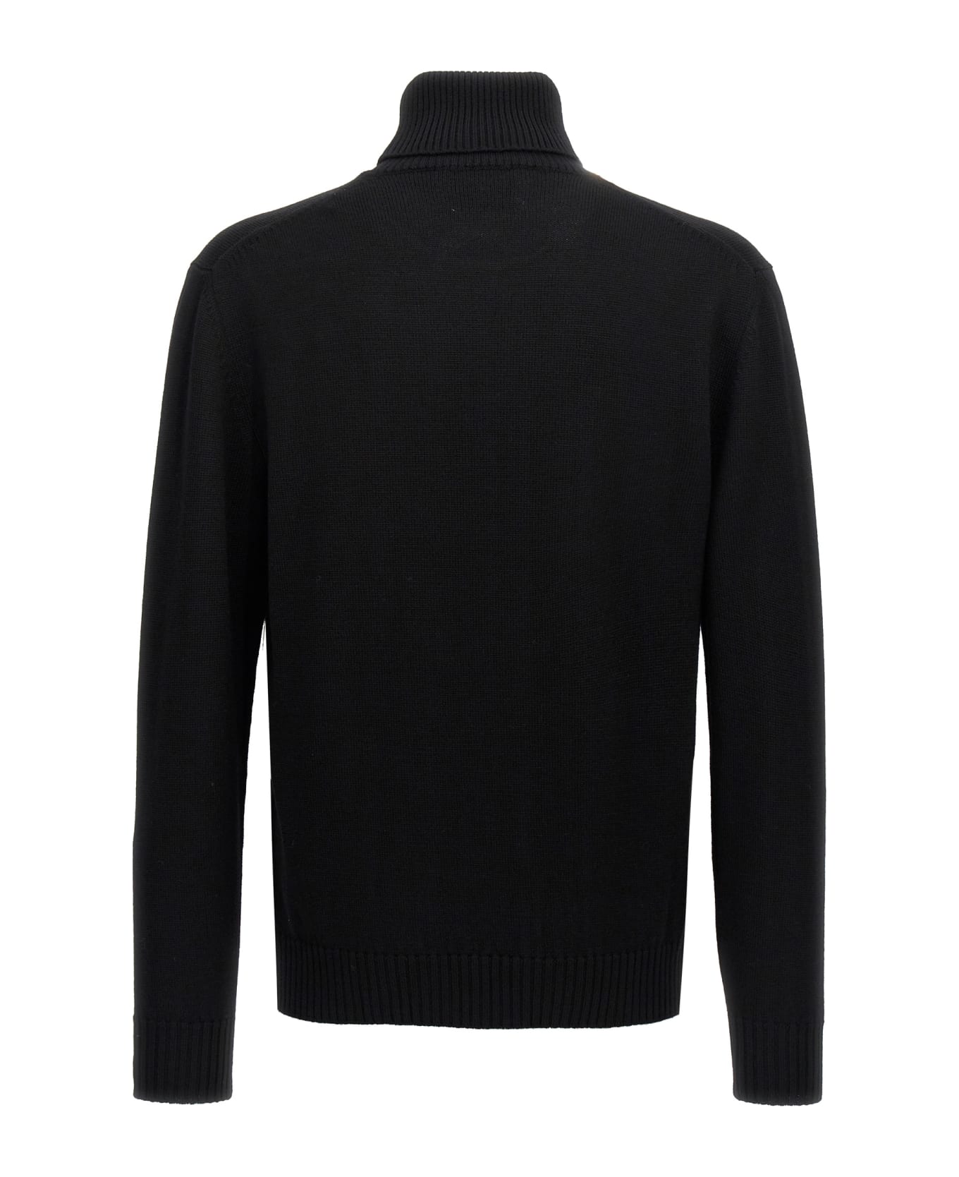 Ballantyne Wool Turtleneck Sweater - Black  