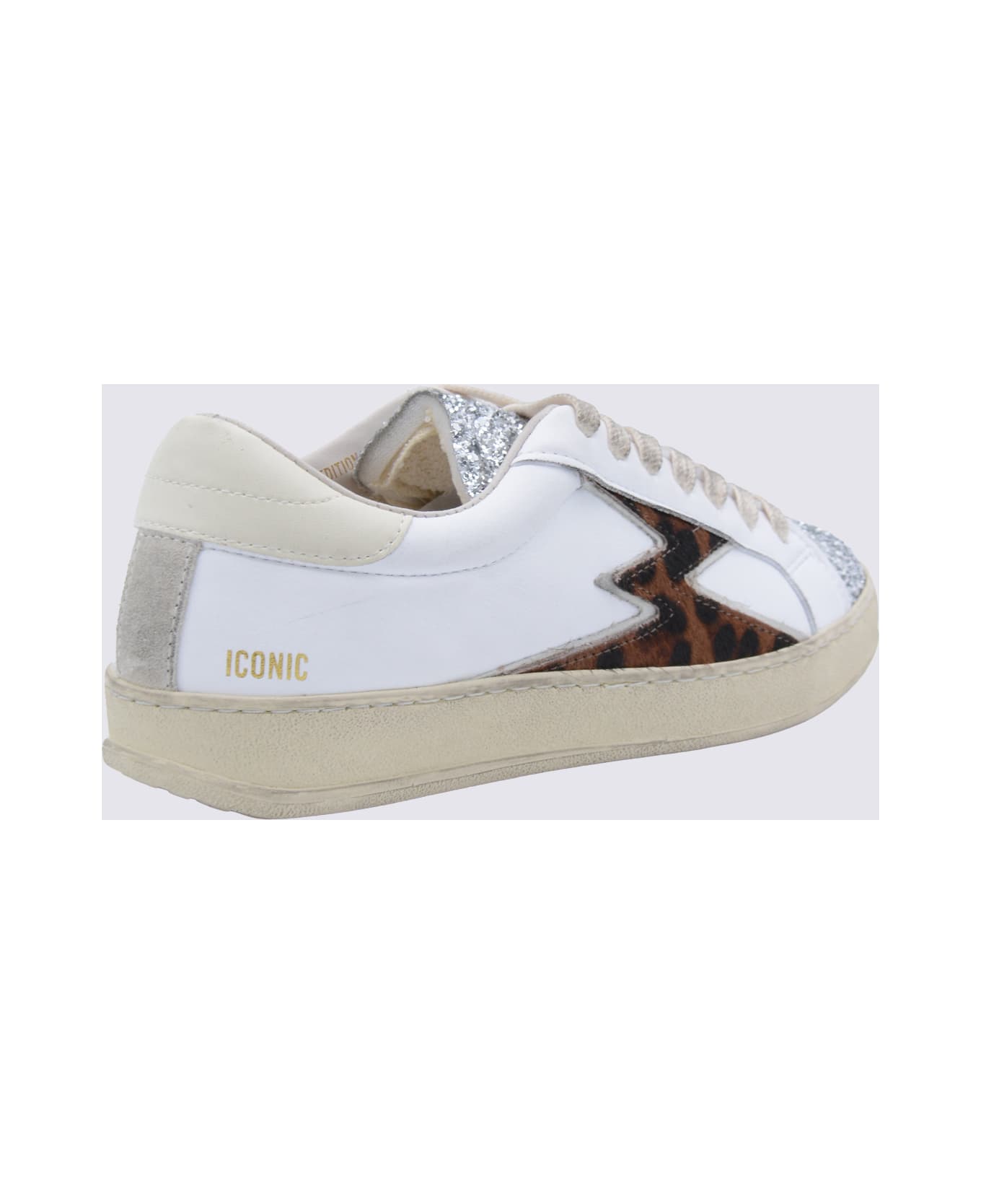 M.O.A. master of arts White And Leopard Sneakers - WHITE LEOPARD