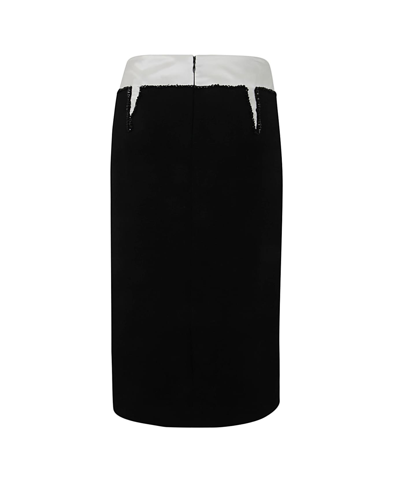 N.21 Crepe Pencil Skirt - Black スカート