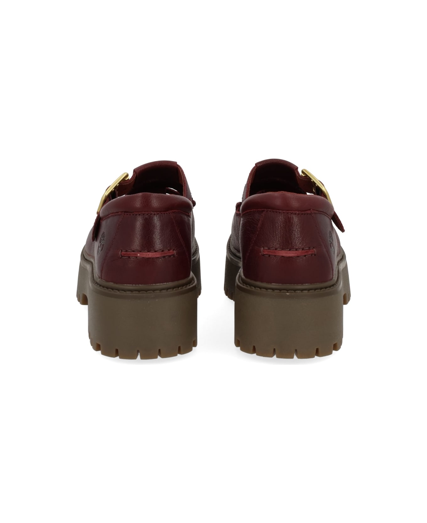 Timberland Loafer With Buckle - BORDEAUX
