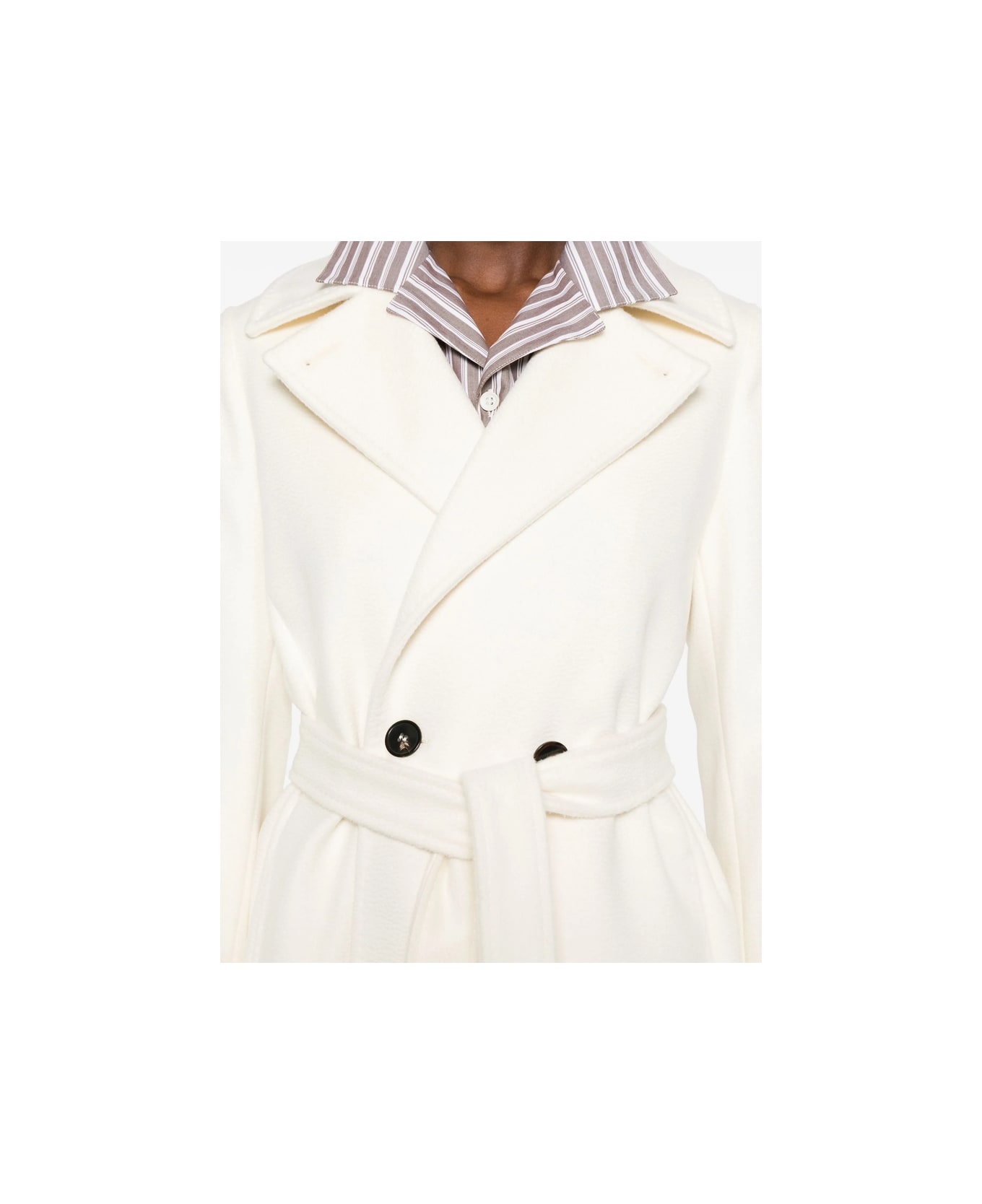 Max Mara Studio Coat - WHITE