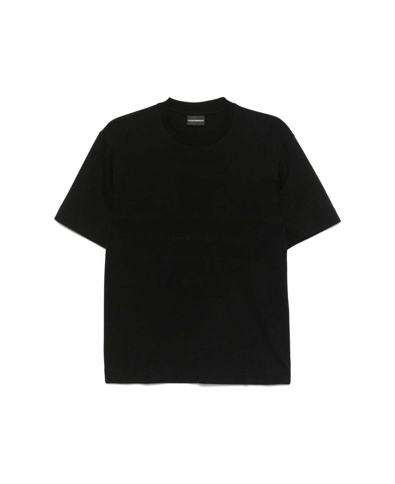 Emporio Armani Logo Cotton T-shirt - Black