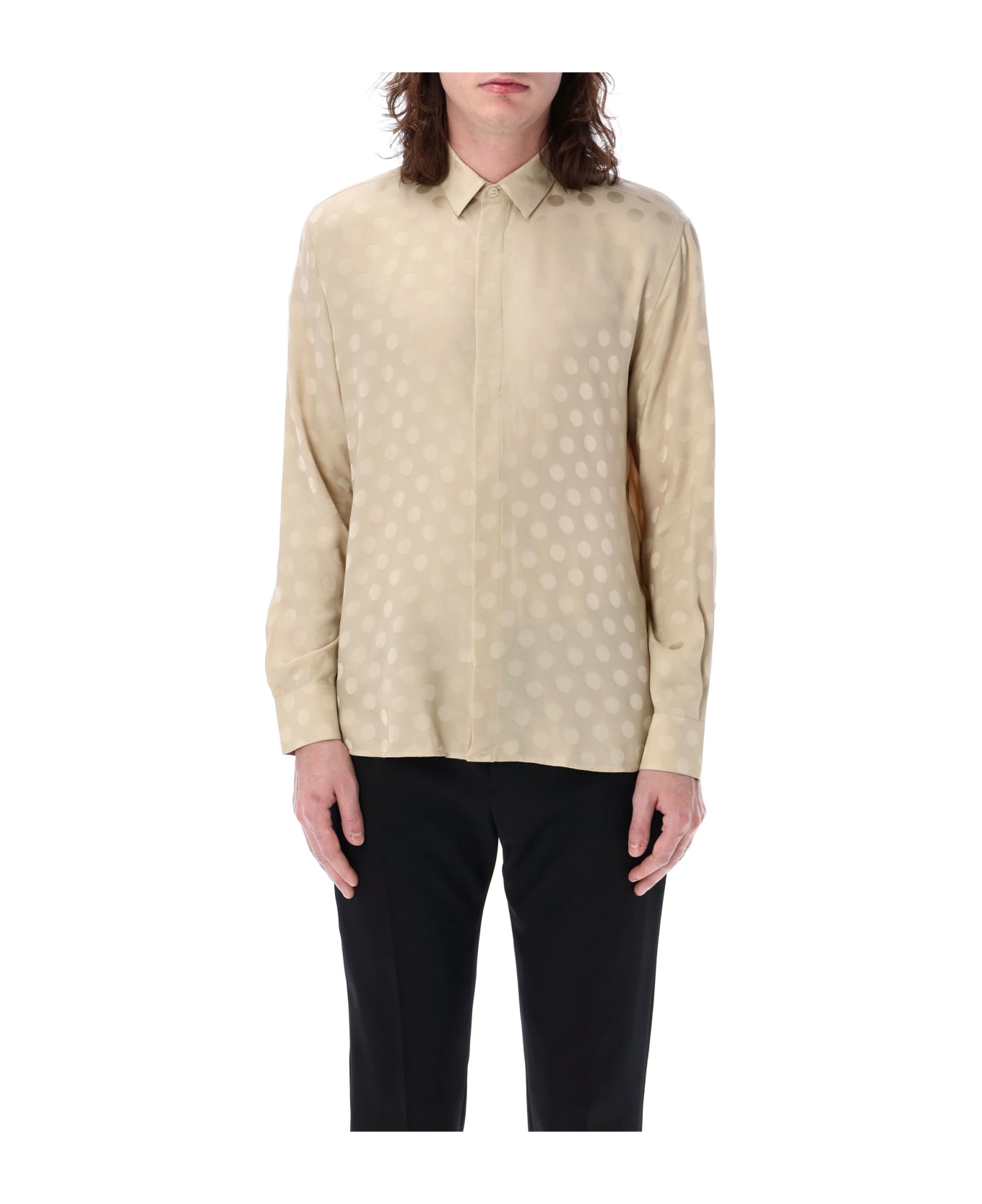 Saint Laurent Polka Dot Shirt - CREMA シャツ