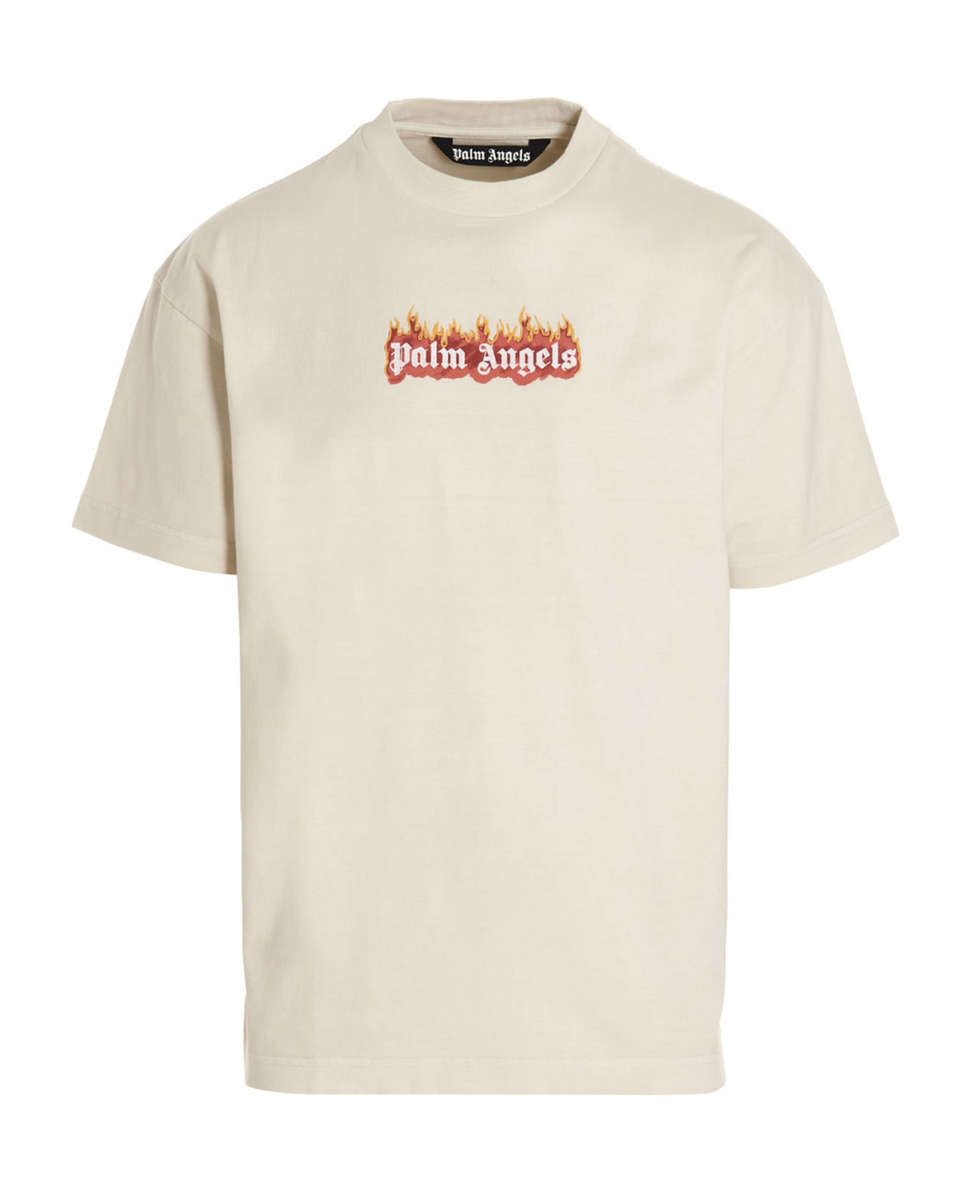 Palm Angels 'gd Burning  T-shirt - Beige