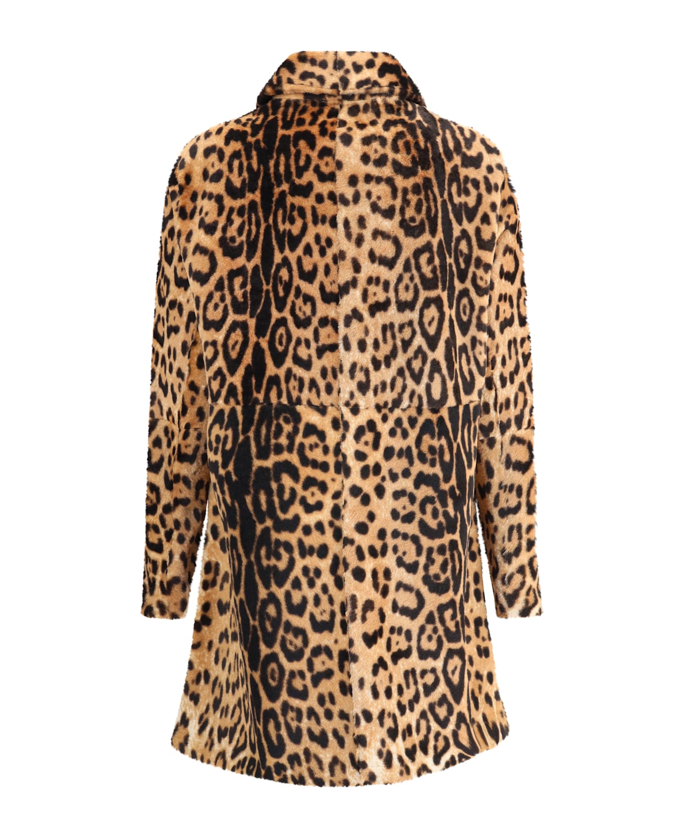 Parosh Leopard-print Coat - MULTICOLOUR