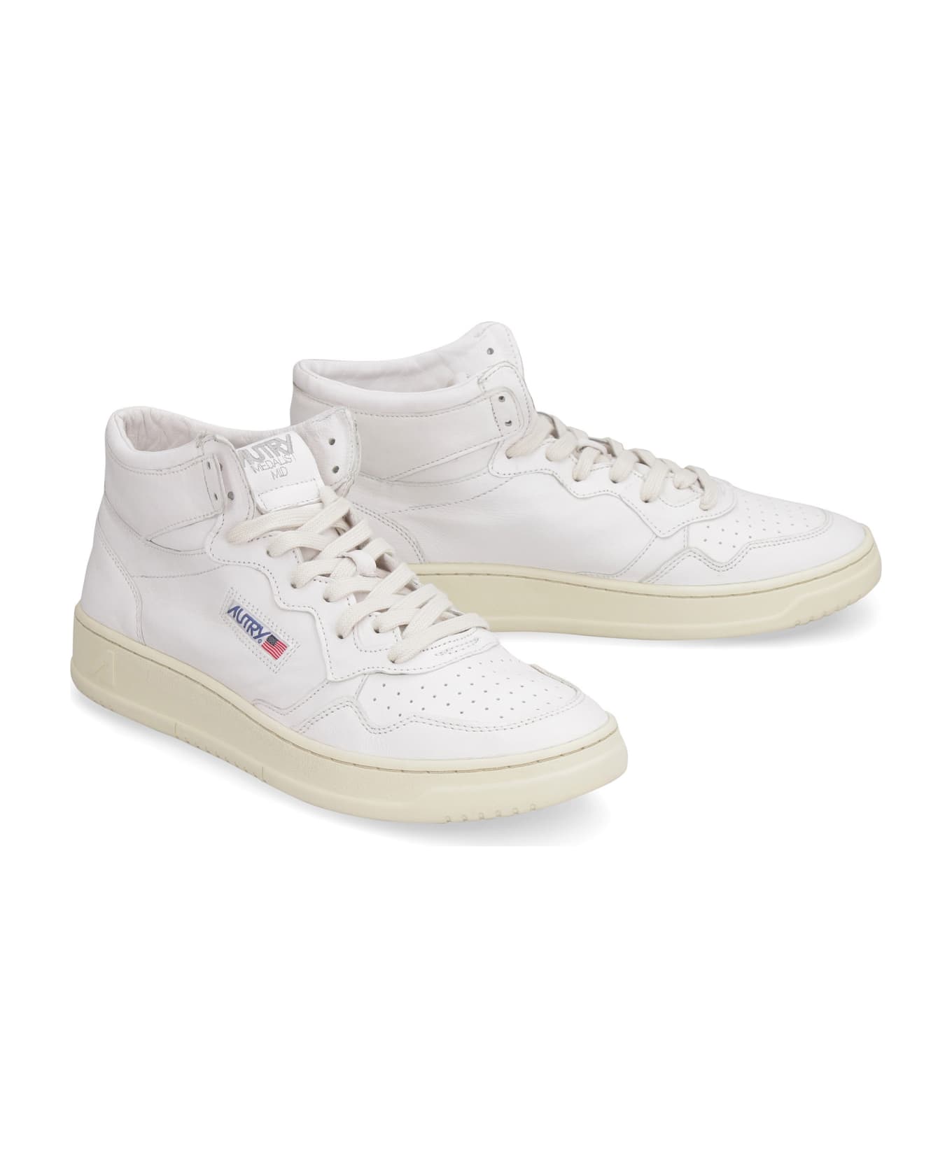Autry Medalist Leather Mid-top Sneakers