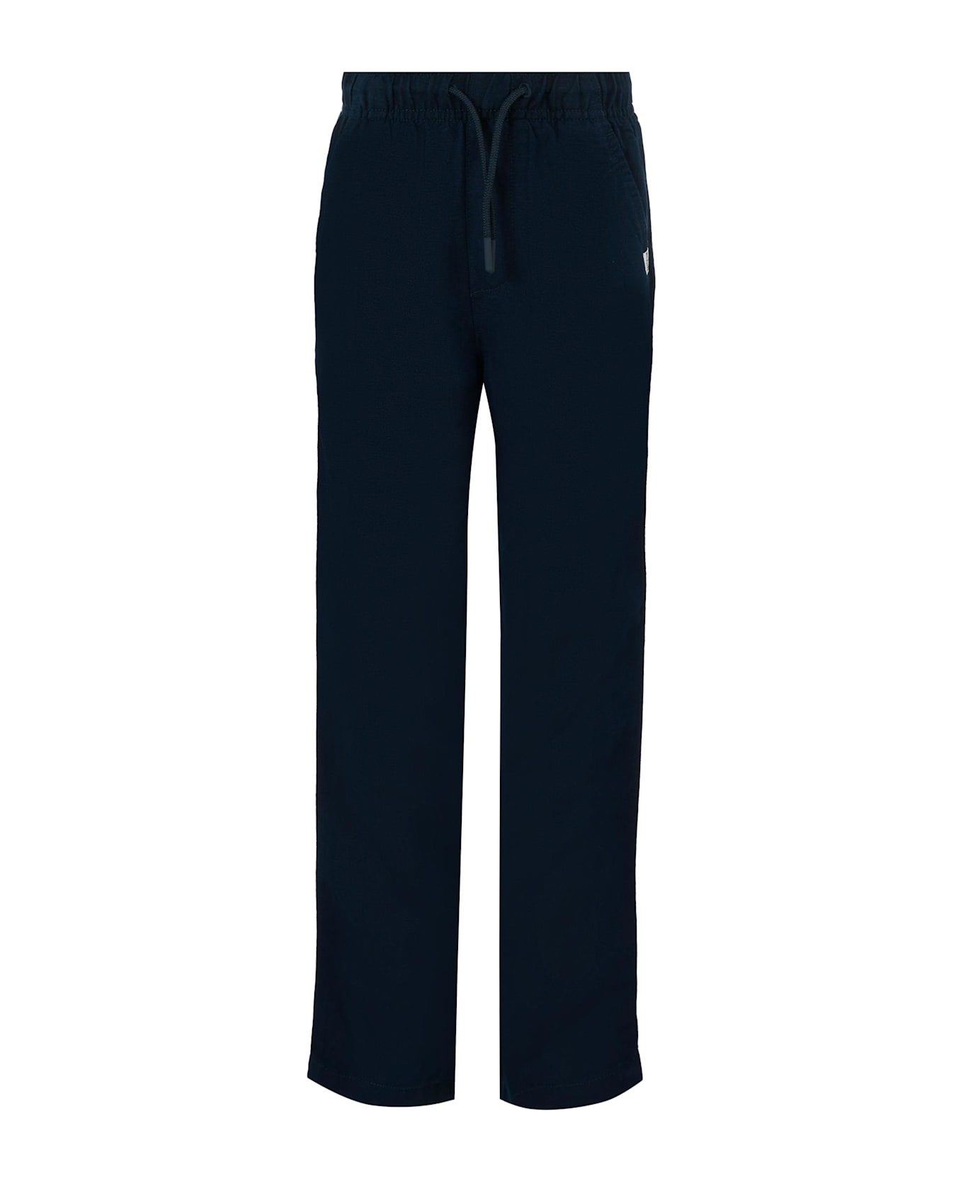 Tommy Hilfiger Blue Trousers For Boy With Flag - Blue